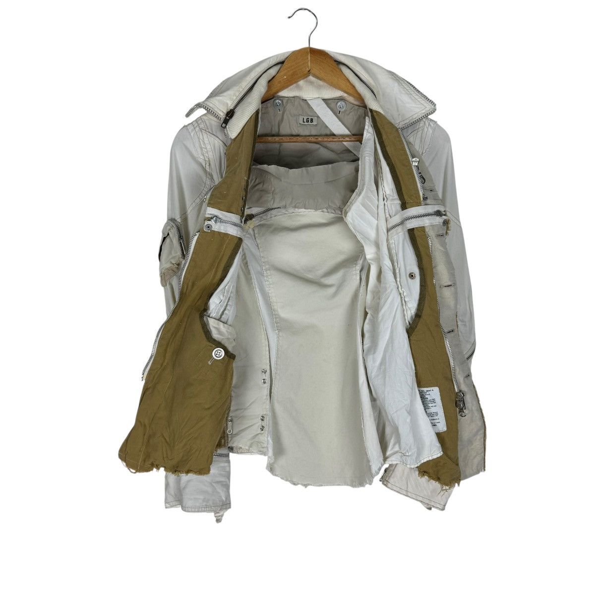 Le Grande Bleu (L.G.B.) 🌟00s L.G.B PARACHUTE DETACHABLE HOLSTER JACKET Size US XS / EU 42 / 0 - 10 Thumbnail