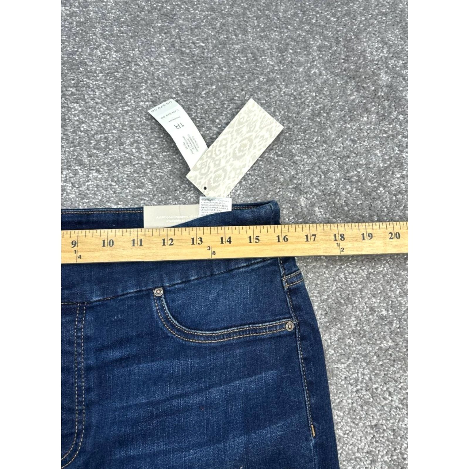 Vintage Chicos Denim Pull On Jegging Jeans Women 8 Blue Denim Cotton High Rise 32x30 New Size 30" / US 8 / IT 44 - 3 Thumbnail