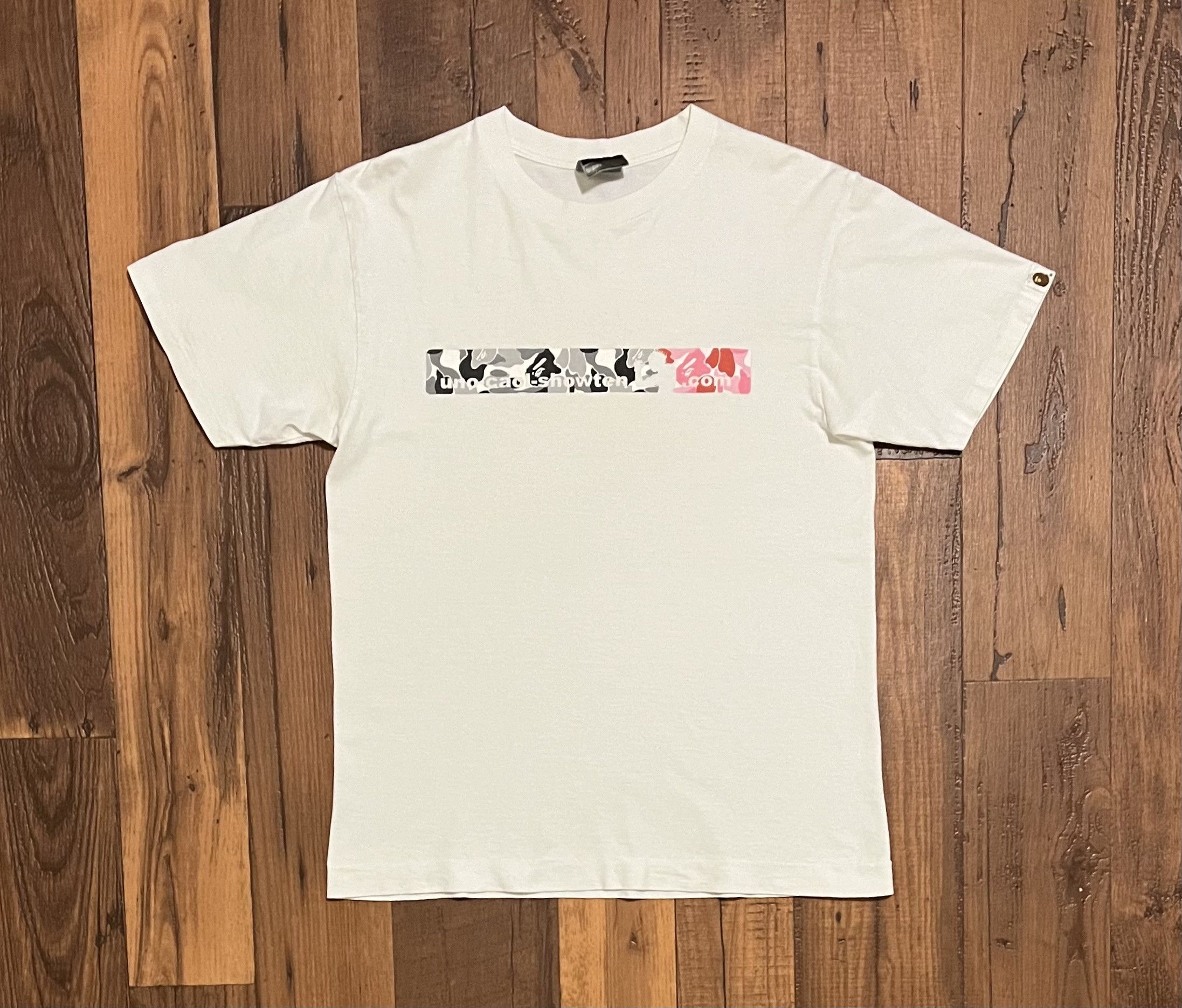 Bape Bape camo logo tee shirt Size US M / EU 48-50 / 2 - 1 Thumbnail