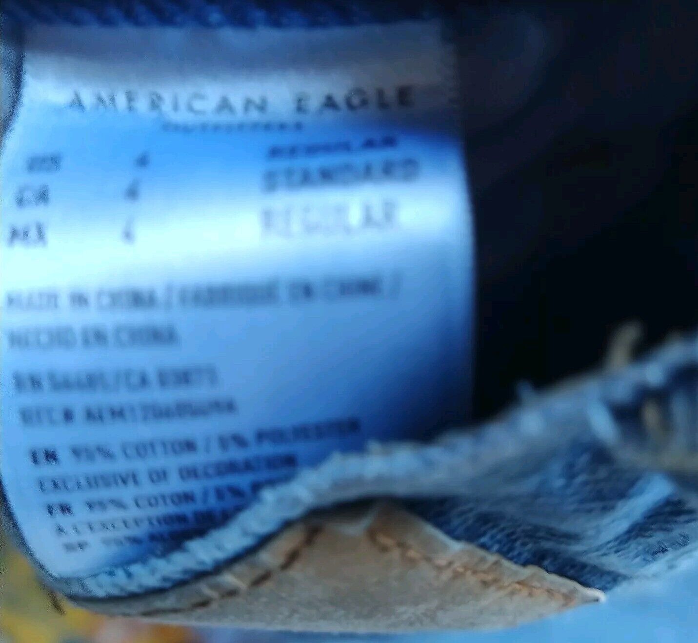 American Eagle Outfitters Women American Eagle Distressed Riped Jeans Size 4 Blue Size 27" / US 4 / IT 40 - 3 Thumbnail