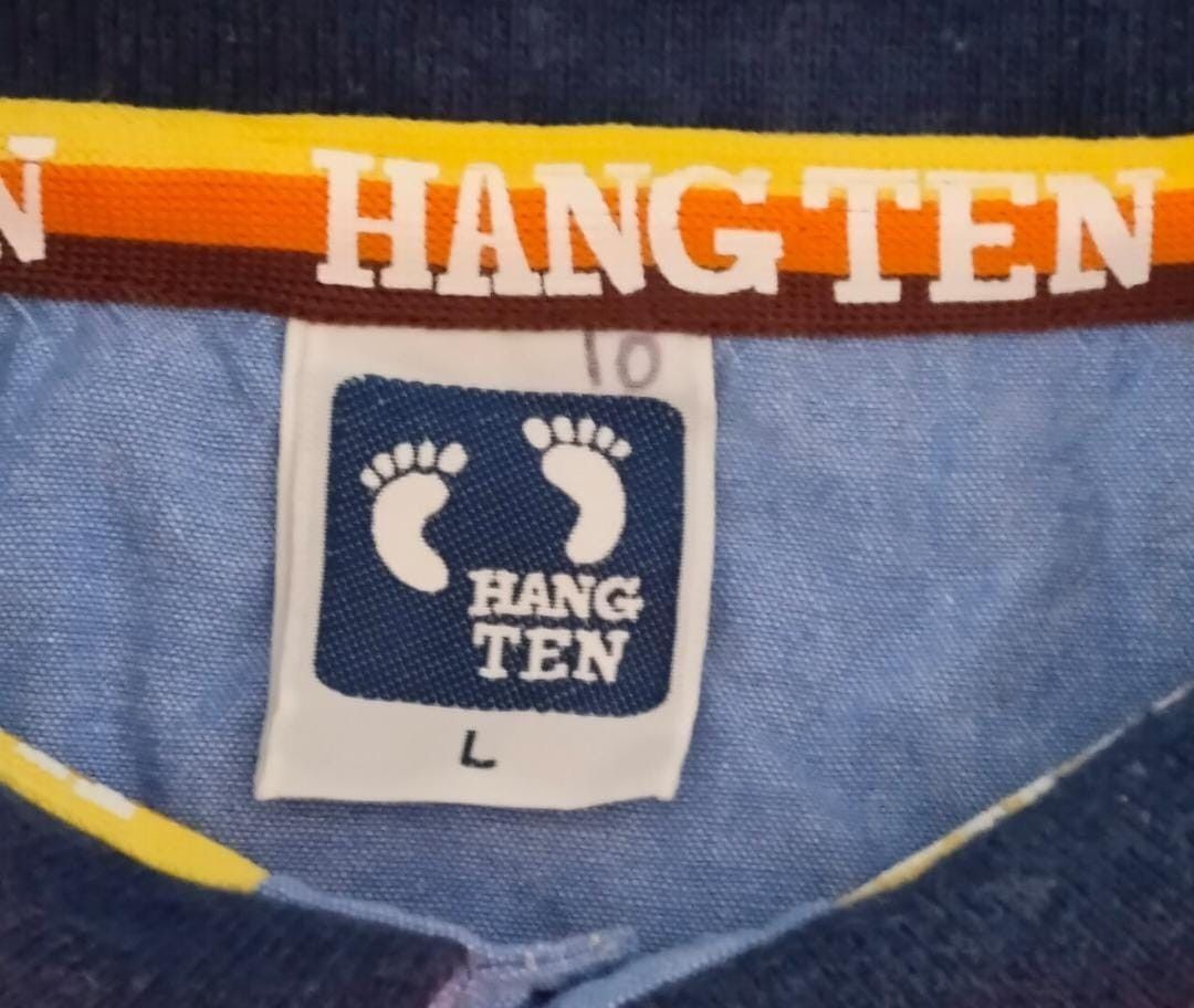 Hang Ten Hang Ten Stripe Multicolour Polo Shirt Size US L / EU 52-54 / 3 - 4 Thumbnail