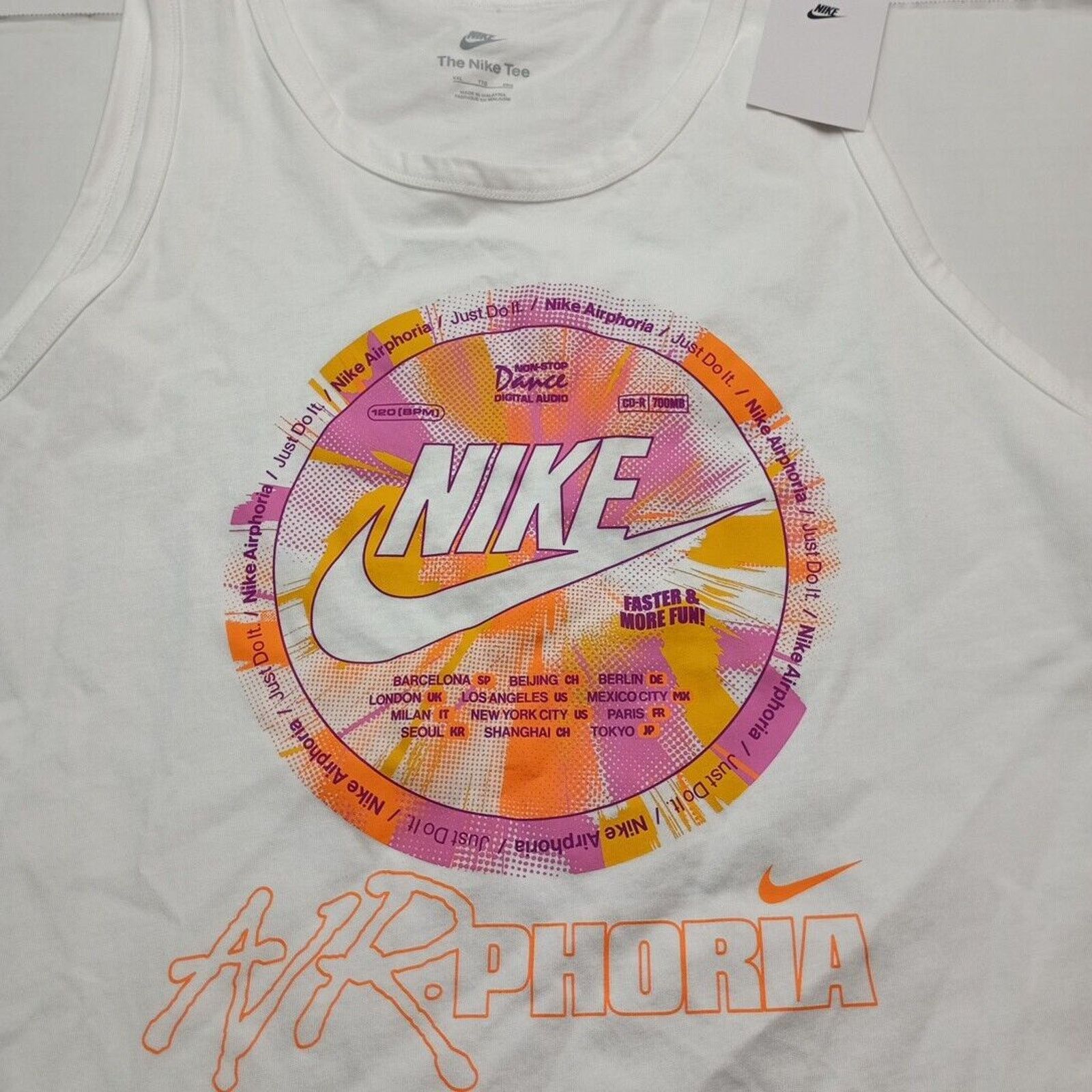 Nike Nike Sportswear Air-phoria Tank Top Men's 2XL White FV3726 Size US XXL / EU 58 / 5 - 2 Thumbnail
