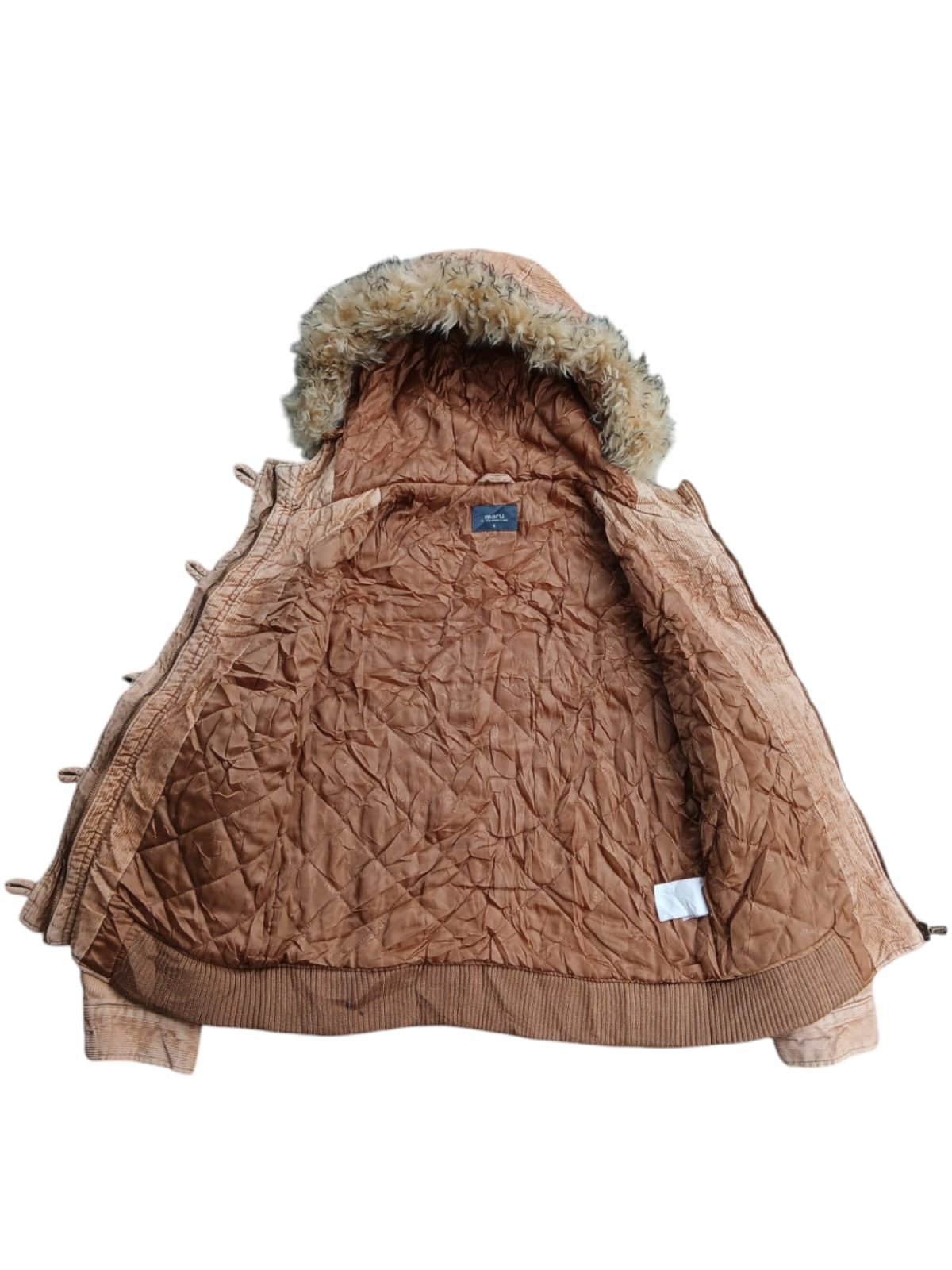 Japanese Brand Maru japanese corduroy fur hoodie jacket Size US S / EU 44-46 / 1 - 3 Thumbnail