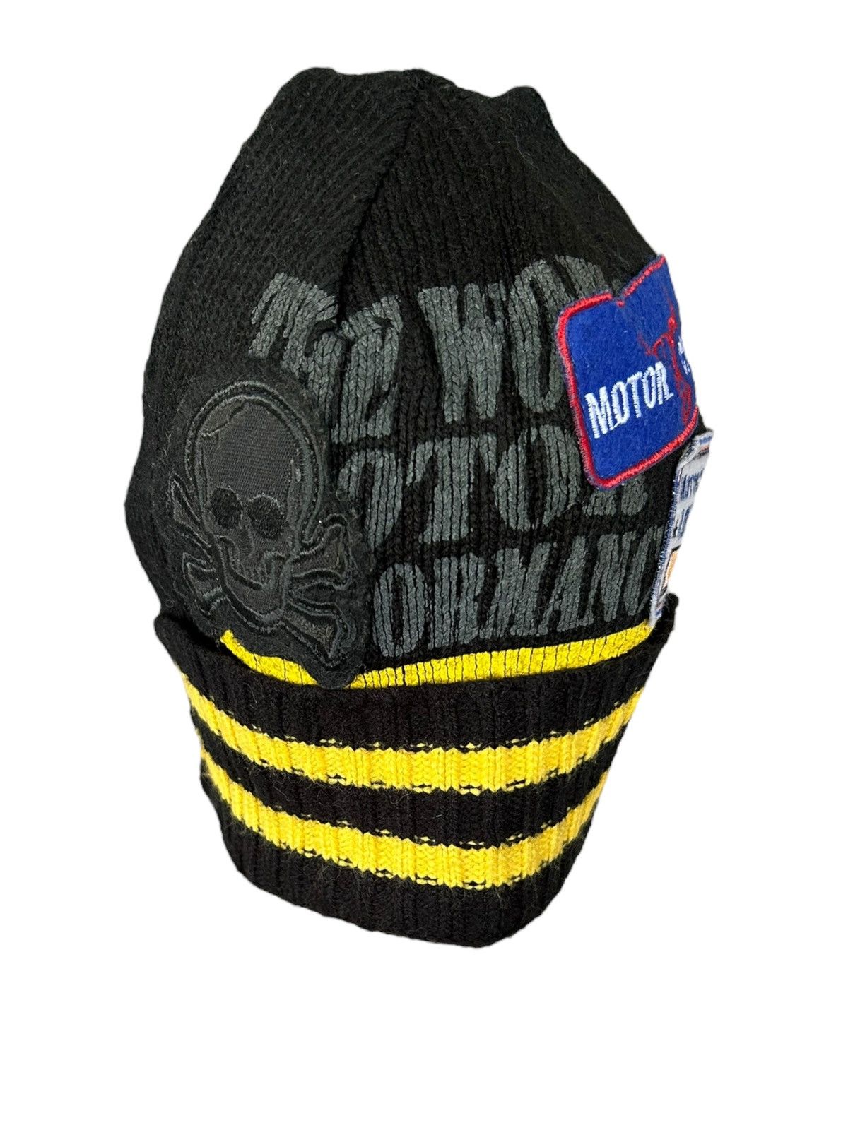 Japanese Brand × Kapital × Vintage Skull Motorcycle Japanese Style Beanie Hats Size ONE SIZE - 3 Thumbnail