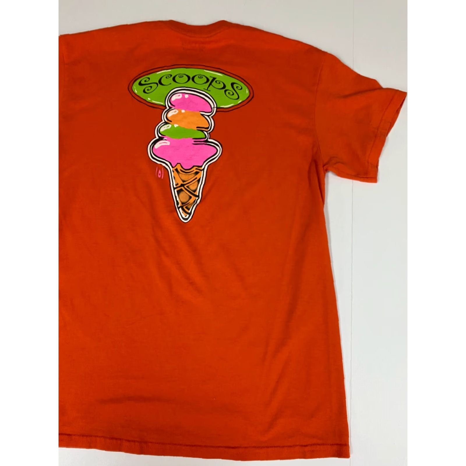 Gildan Gildan Ice Cream Mens Shirt M Orange Short Sleeve Cotton Polyester Logo T-Shirt Vintage? No (adjusted) Size US M / EU 48-50 / 2 - 7 Thumbnail
