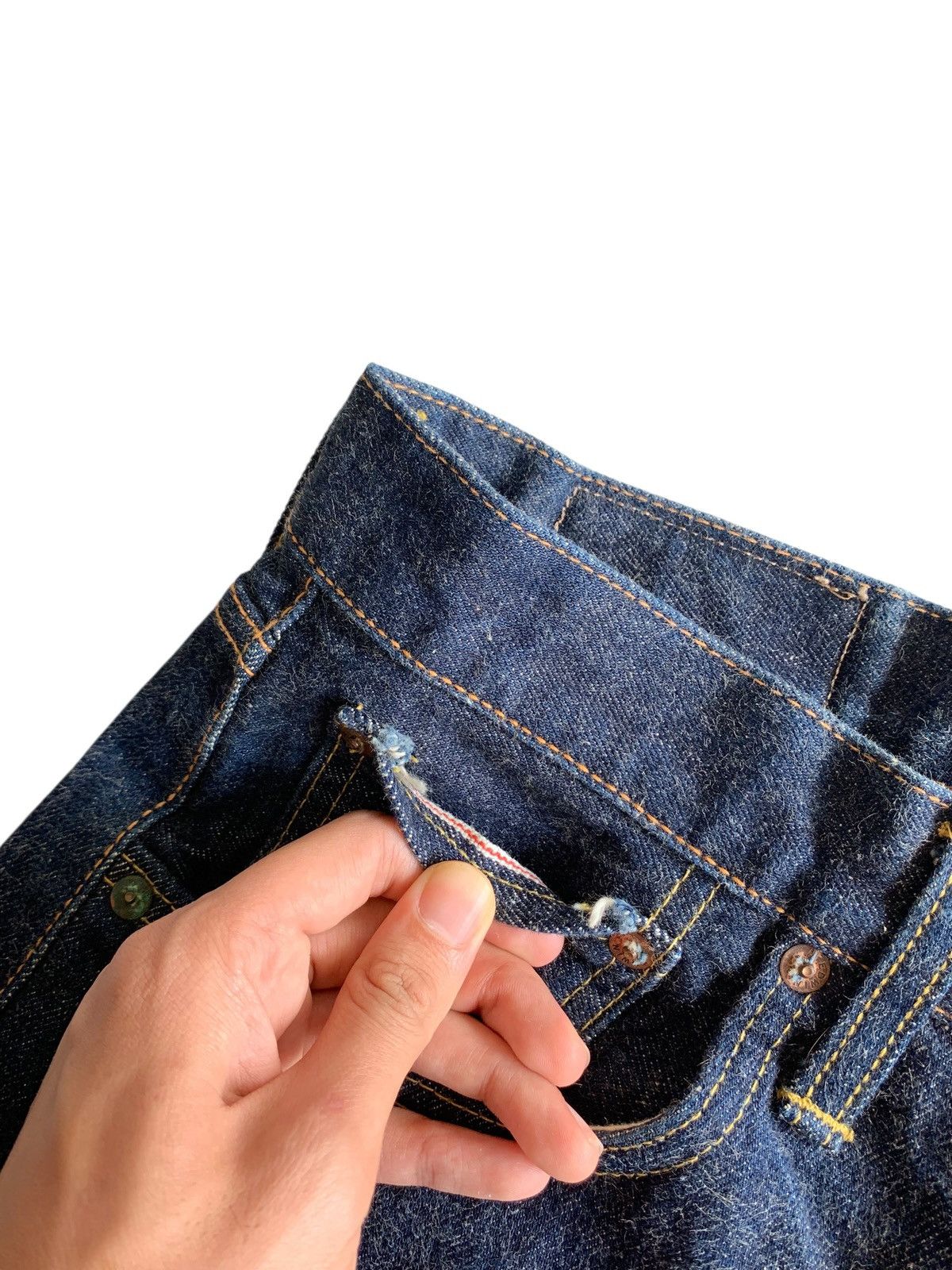 Kapital VINTAGE EDWIN 505 SELVEDGE BAGGY JAPANESE DENIM Size US 31 - 11 Thumbnail