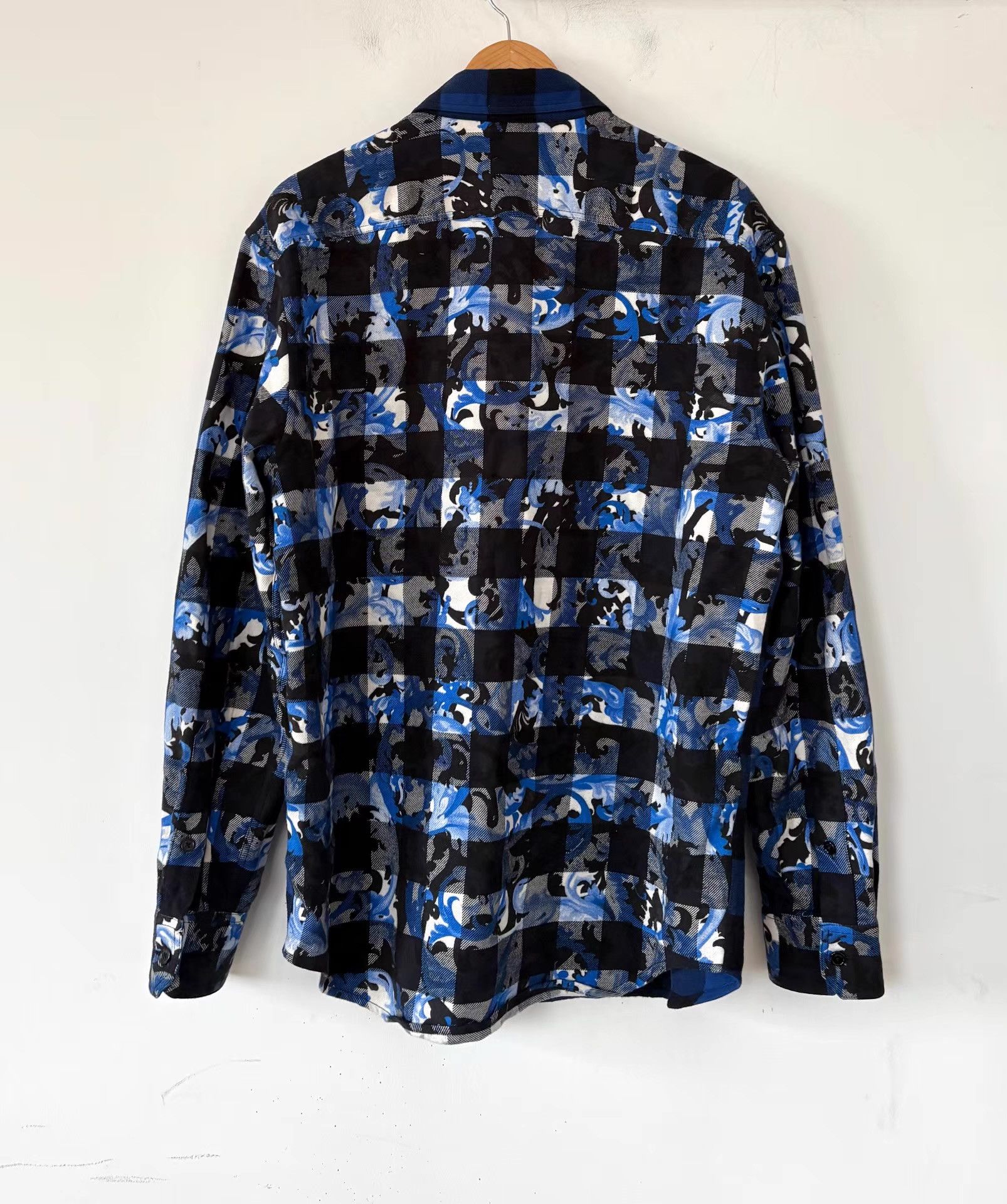 Versace Versace Men's Checkered Shirt Ｑ21 Size US M / EU 48-50 / 2 - 2 Thumbnail