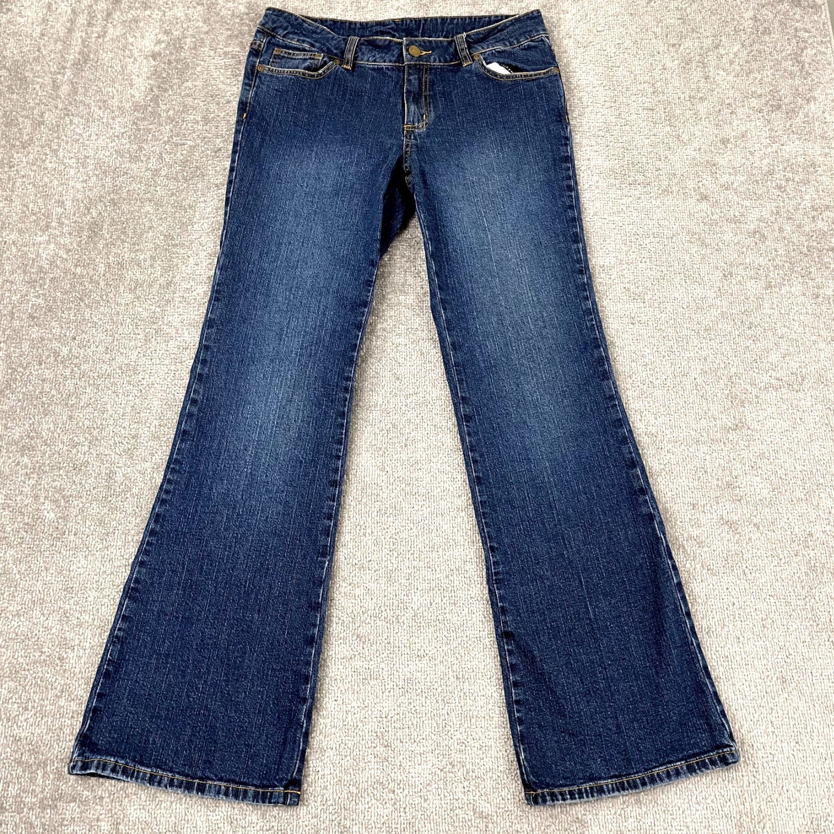 Lilly Pulitzer LILLY PULITZER Jeans Women Size 8 Bootcut Denim 32x32 Blue Embroidered Pockets 90s Preppy Womens Size 30" / US 8 / IT 44 - 2 Thumbnail