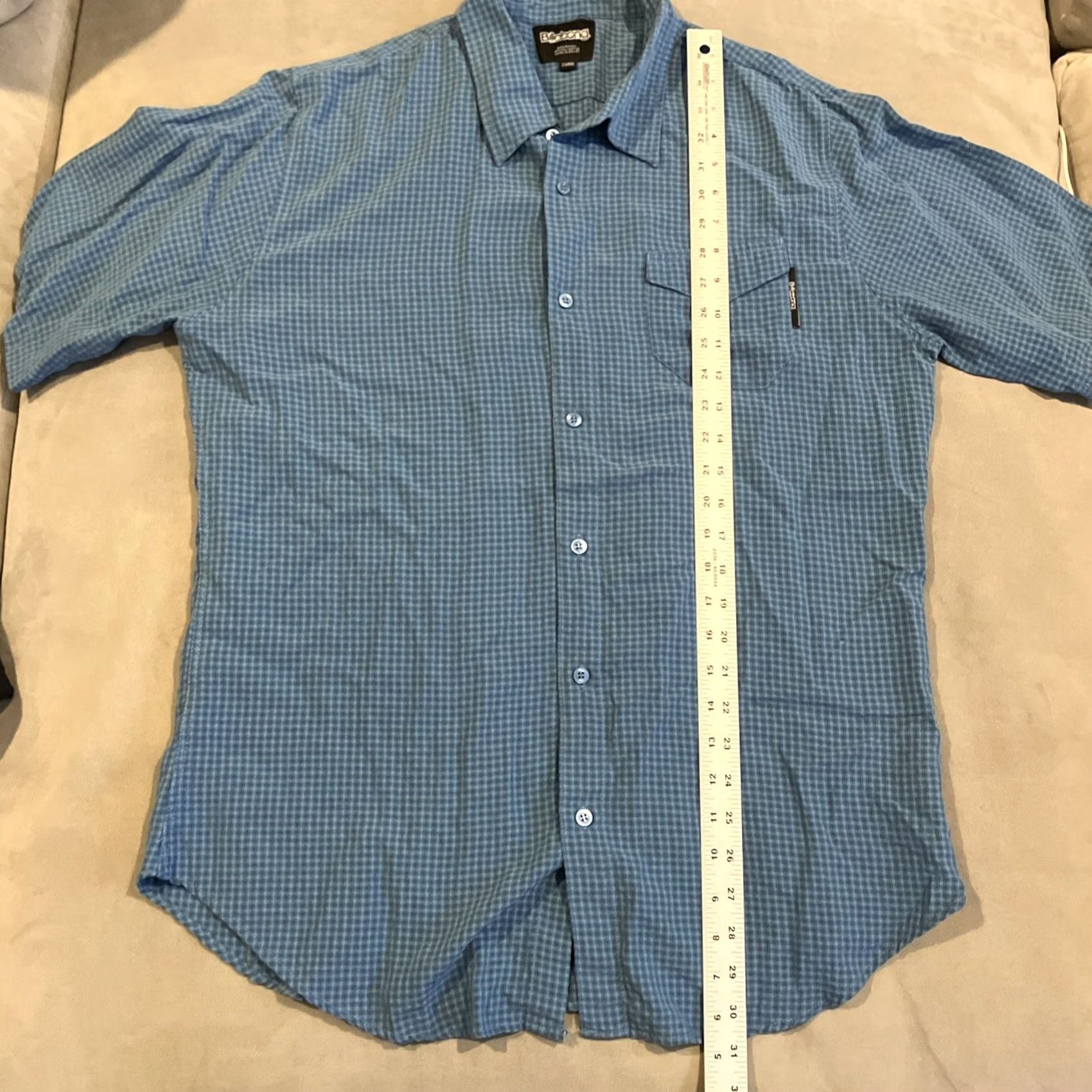 Billabong VINTAGE Billabong Short Sleeve Button Up Shirt Plaid Hawaiian Pattern XL Blue Mens Regular Collar Button Pockets All Seasons Size US XL / EU 56 / 4 - 5 Thumbnail