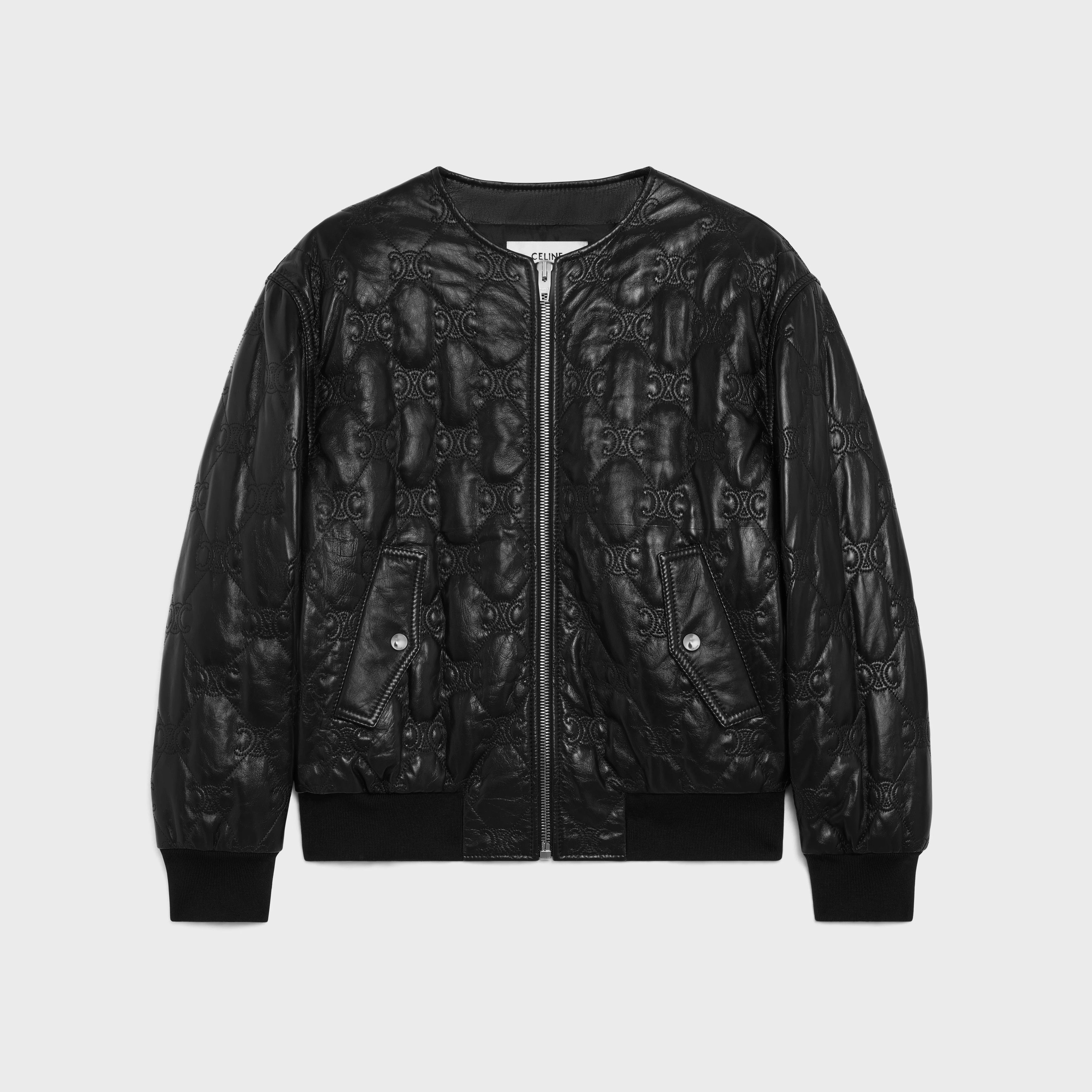 o1bcso1str0925 2EI62583C Triomphe Bomber Jacket in Black