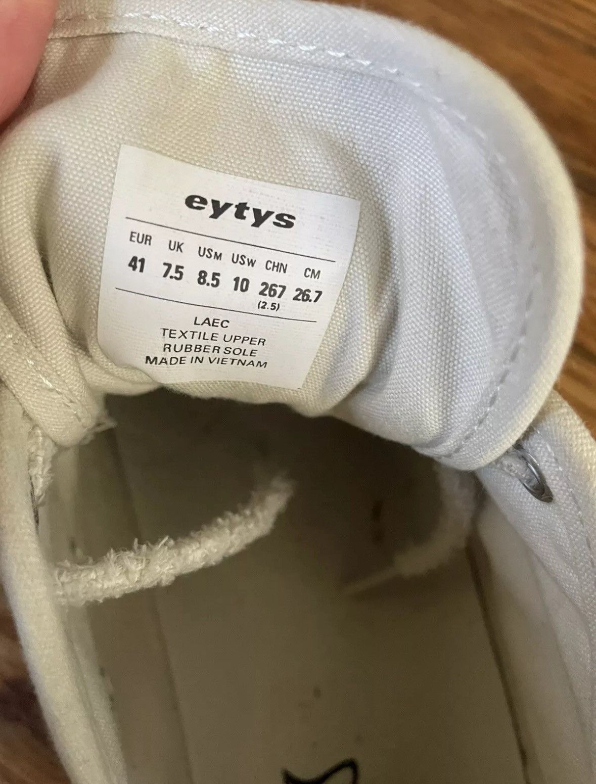 Eytys Laguna Sneakers Women's Size 10 White MSRP $235