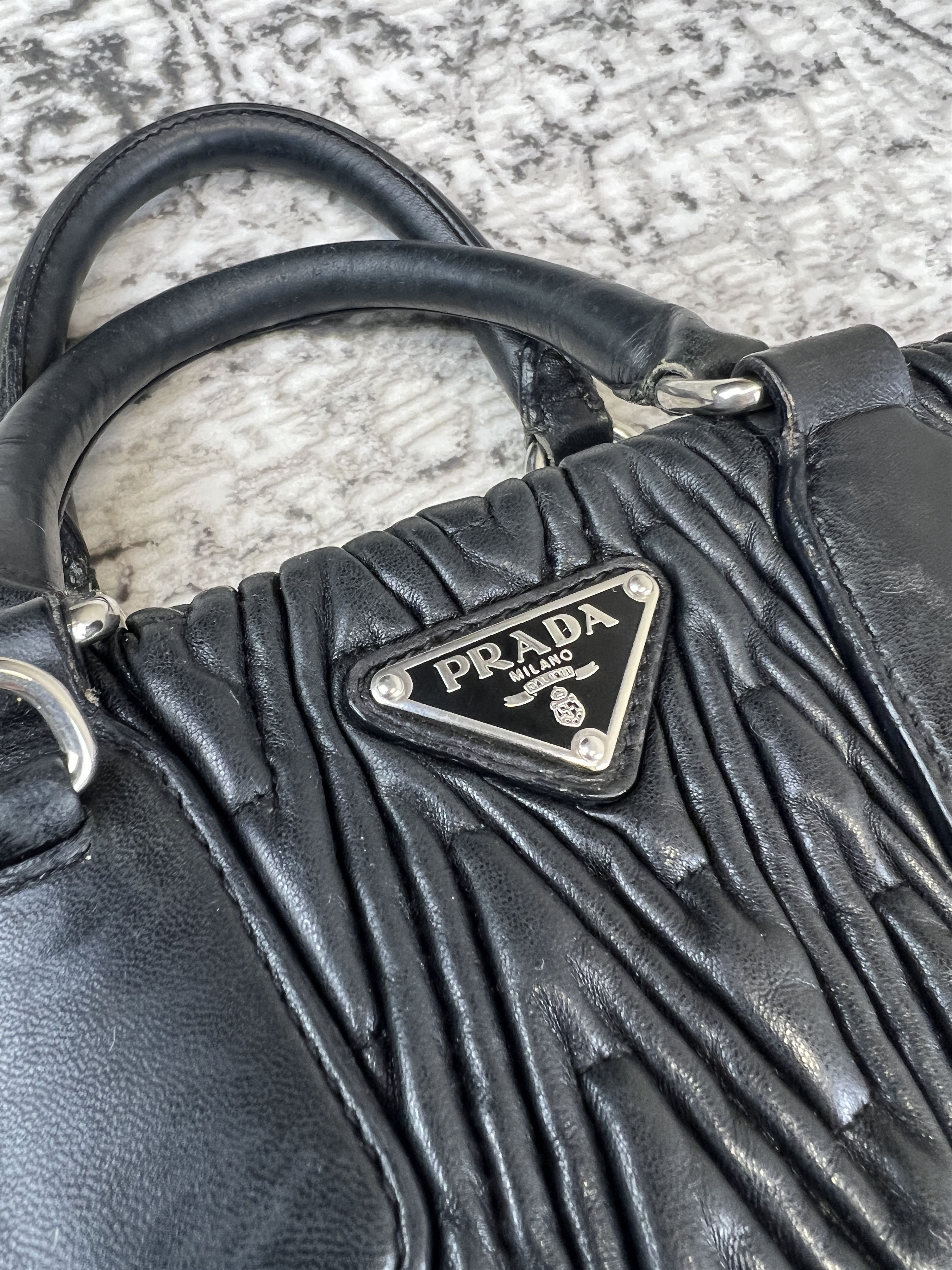 Prada Handbag Prada black leather Size ONE SIZE - 3 Thumbnail