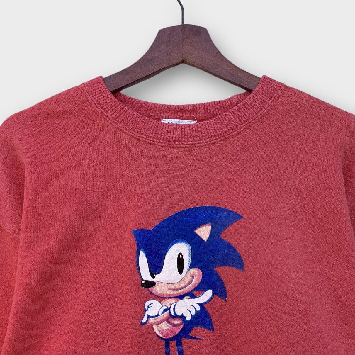 Cartoon Network × Vintage Rare! Vintage 90s Sonic The Hedgehog Sega 1991 Sweatshirt Size M / US 6-8 / IT 42-44 - 3 Thumbnail