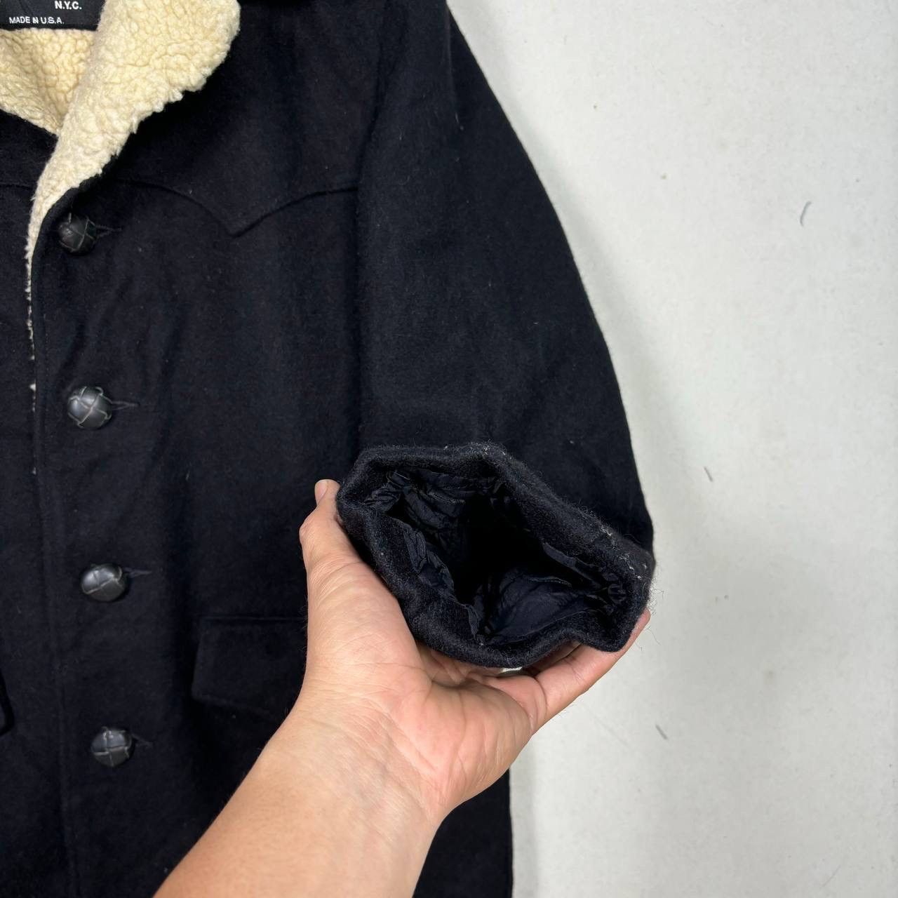 Schott Vintage 80s Schott USA Wool Fur Jacket Size US M / EU 48-50 / 2 - 6 Thumbnail