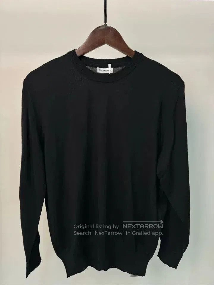 Balenciaga black knitted sweater by Balenciaga. Size US M / EU 48-50 / 2 - 1 Thumbnail