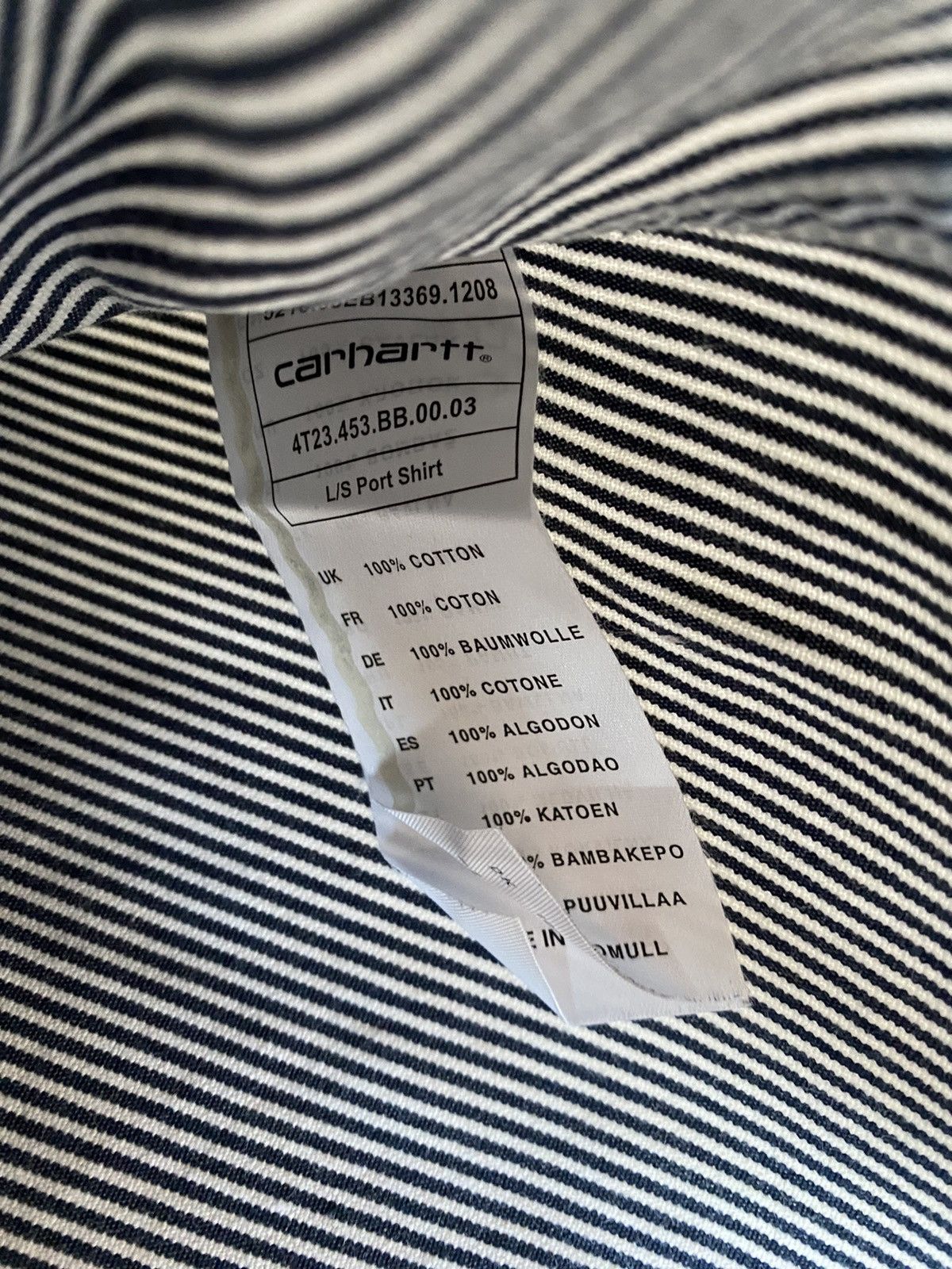 Carhartt Wip Carhartt Wip Port Striped Shirt, size XL, used Size US XL / EU 56 / 4 - 6 Thumbnail