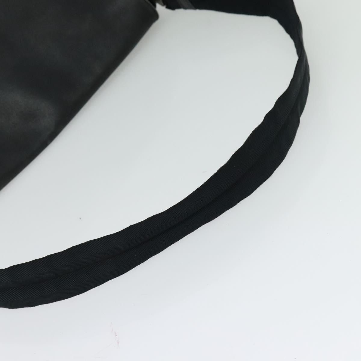 Prada PRADA Shoulder Bag Leather Black Silver Size ONE SIZE - 7 Thumbnail
