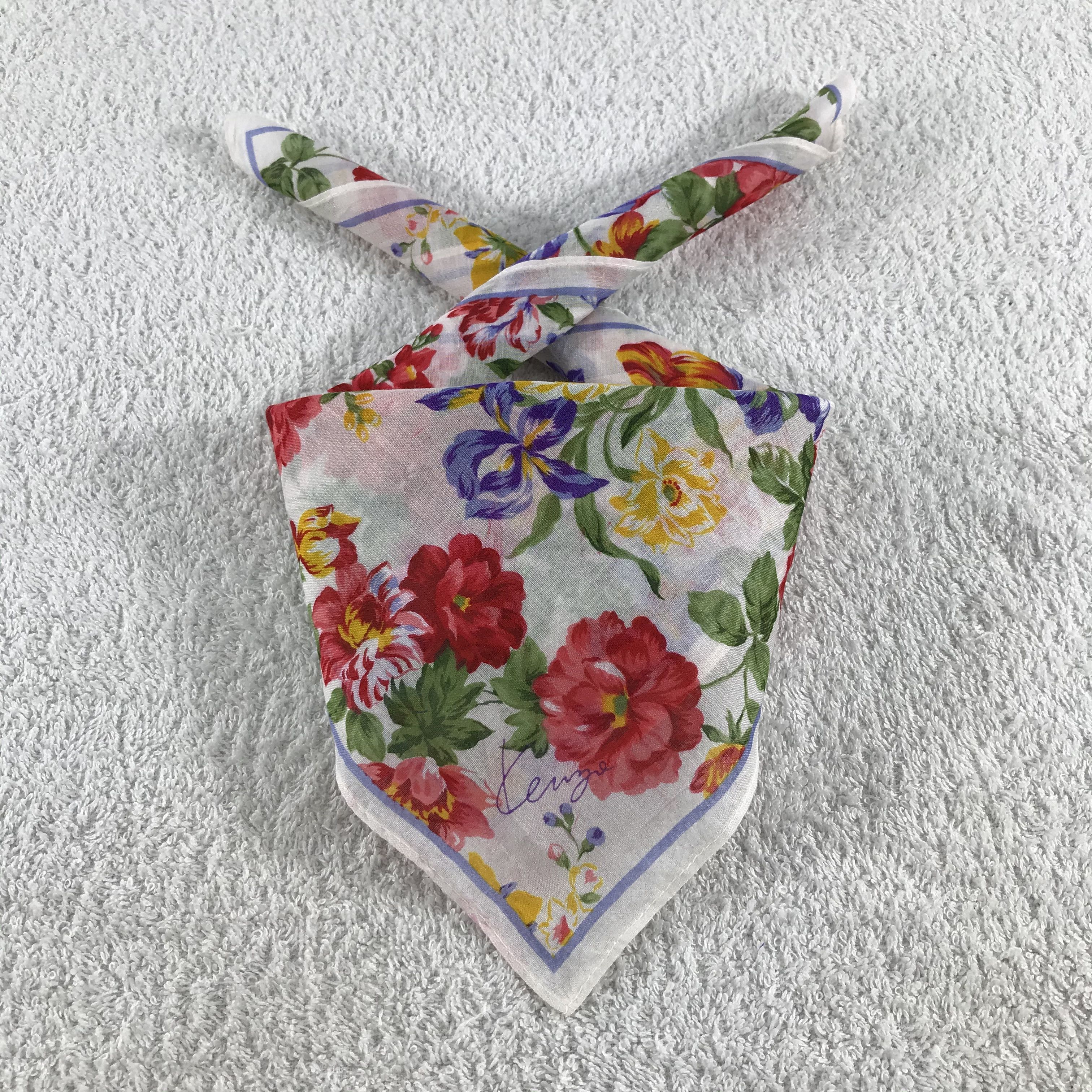 Kenzo × Vintage Kenzo Bandana / Handkerchief / Neckerchief - S096 Size ONE SIZE - 3 Thumbnail