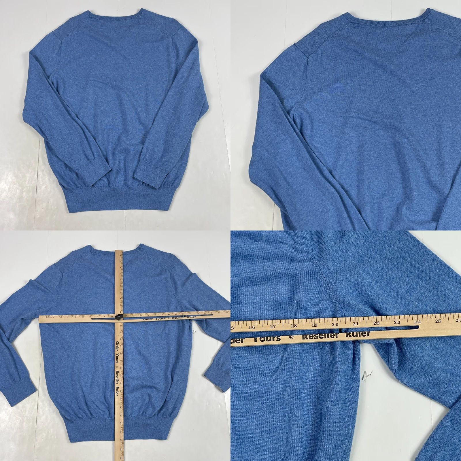 Polo Ralph Lauren Polo Ralph Lauren Sweater Mens Large Blue V Neck Pullover Knit Logo Pony Golf Casual Size US L / EU 52-54 / 3 - 8 Thumbnail