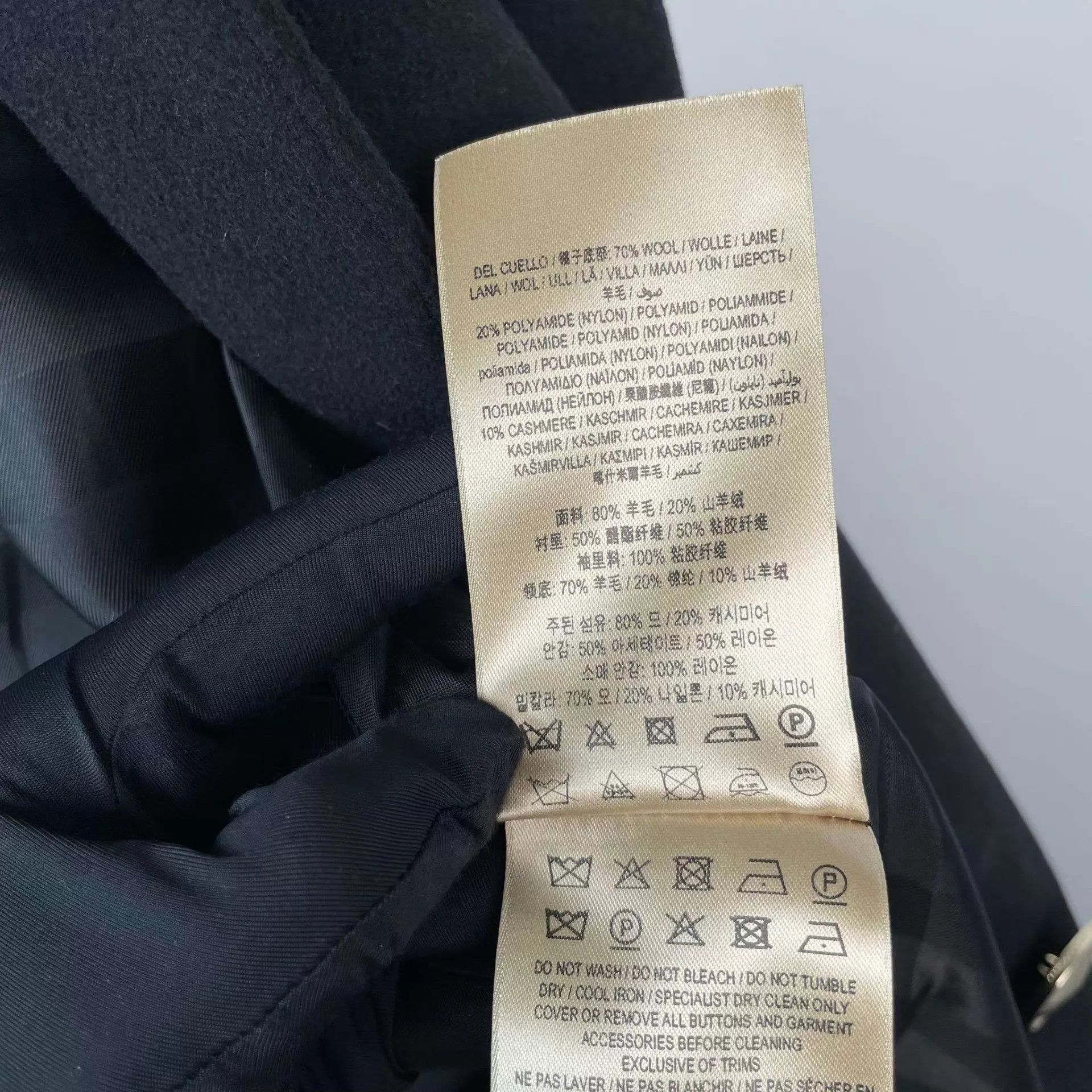 Burberry Burberry Wool Coat Black Size 6 Size XS / US 0-2 / IT 36-38 - 4 Thumbnail