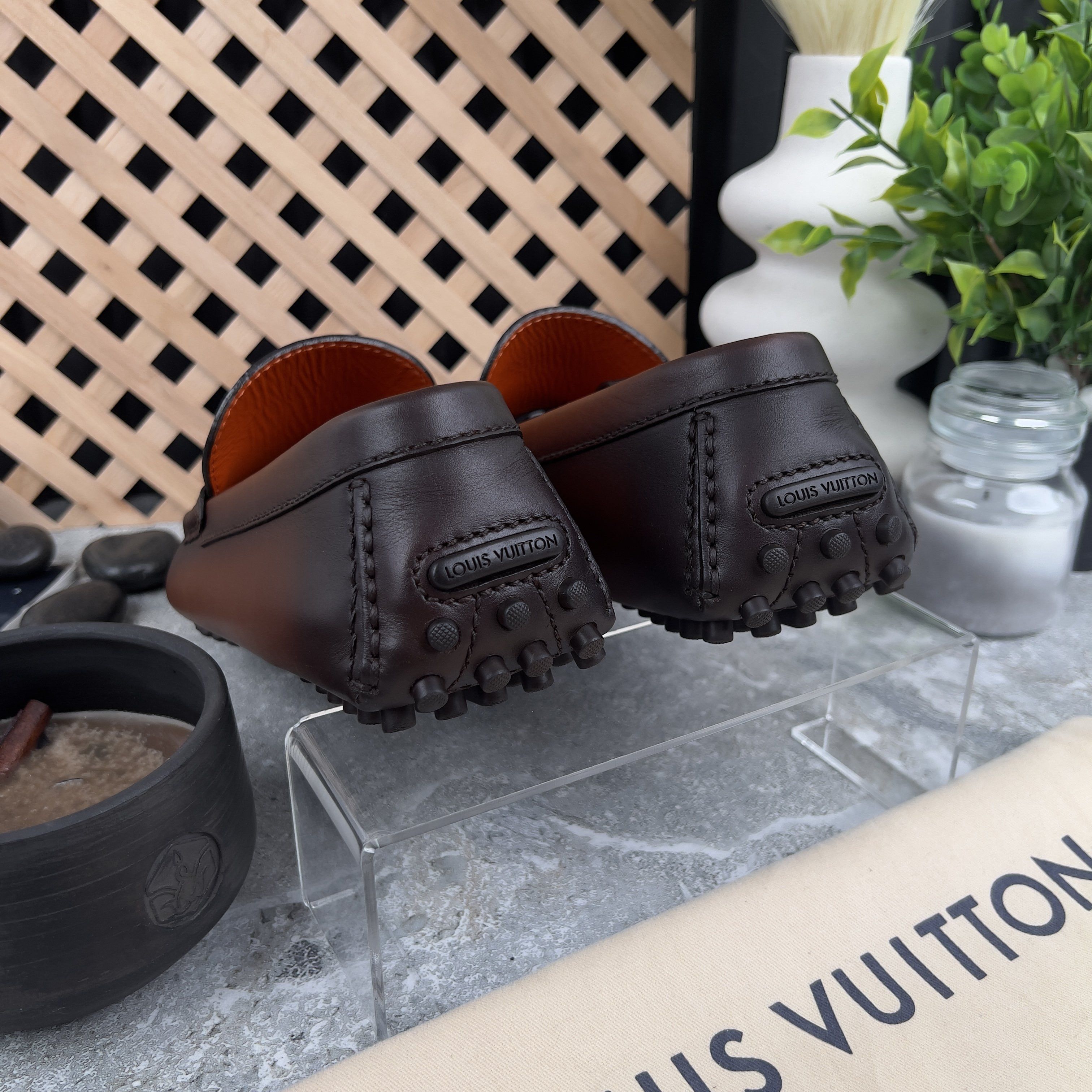 Louis Vuitton Hockenheim Driving Moccasin Patina Brown Leather Size US 9 / EU 42 - 7 Thumbnail