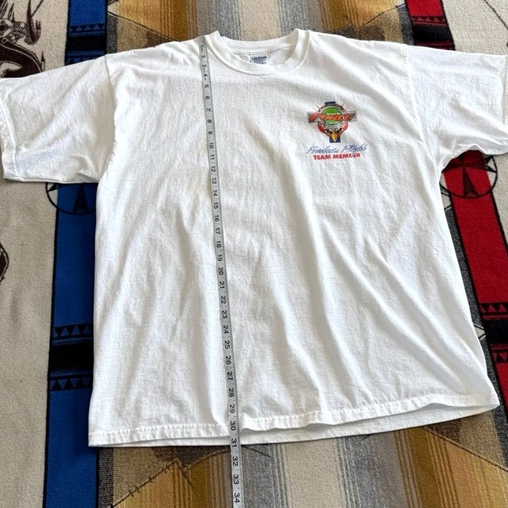 Gildan VINTAGE John Force Drag Racing T-Shirt Size 2XL Double Sided Cars Strike Force 90s Size US XXL / EU 58 / 5 - 7 Thumbnail