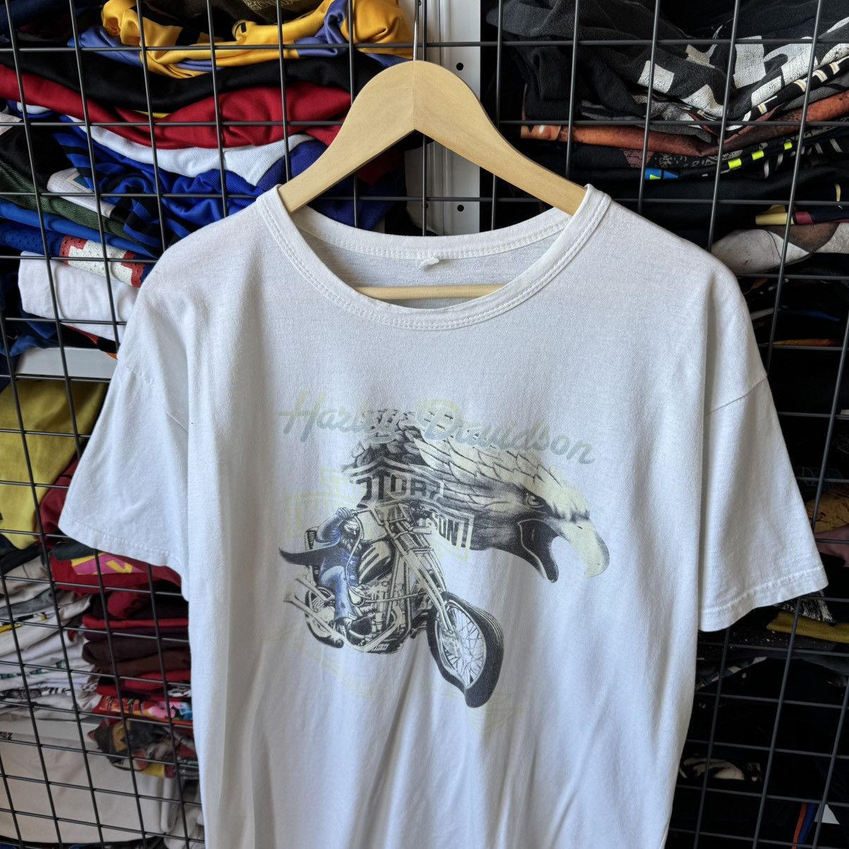 Vintage Vintage 1980s Harley Davidson T-shirt Size US XL / EU 56 / 4 - 6 Thumbnail