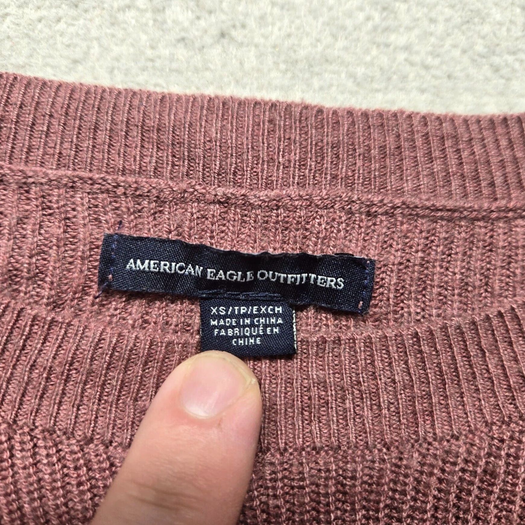 American Eagle Outfitters American Eagle Women's Pink Long Sleeve Sweater XS Extra Small Pullover Size XS / US 0-2 / IT 36-38 - 3 Thumbnail