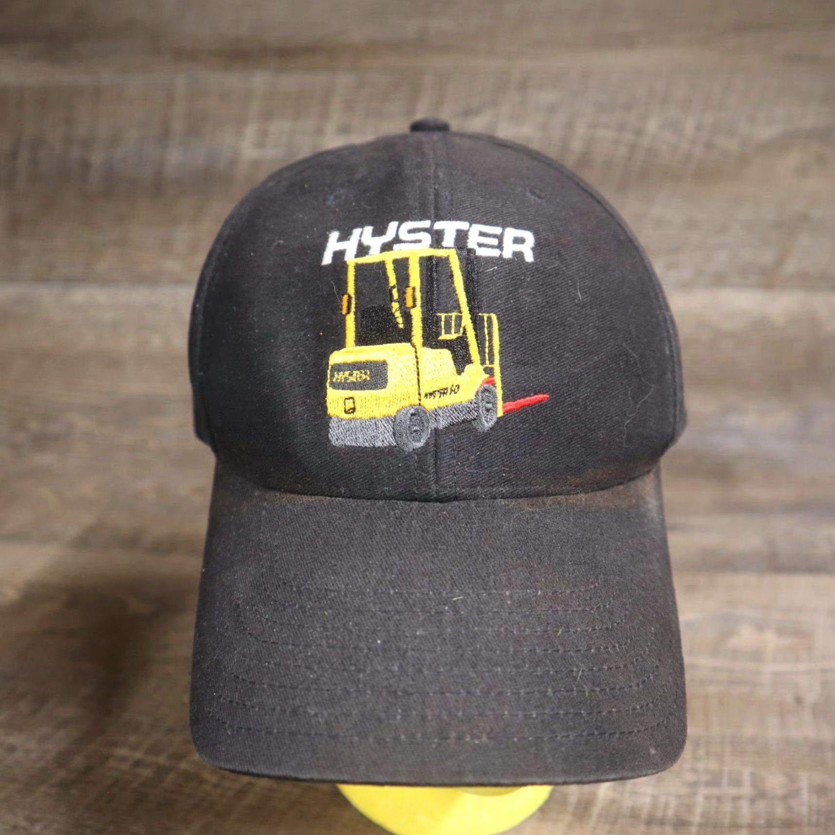 Spell VINTAGE Cyrk Black Snapback Hat Forklift Spell Out Logo 1990s Mens Adjustable Cap Size ONE SIZE - 2 Thumbnail