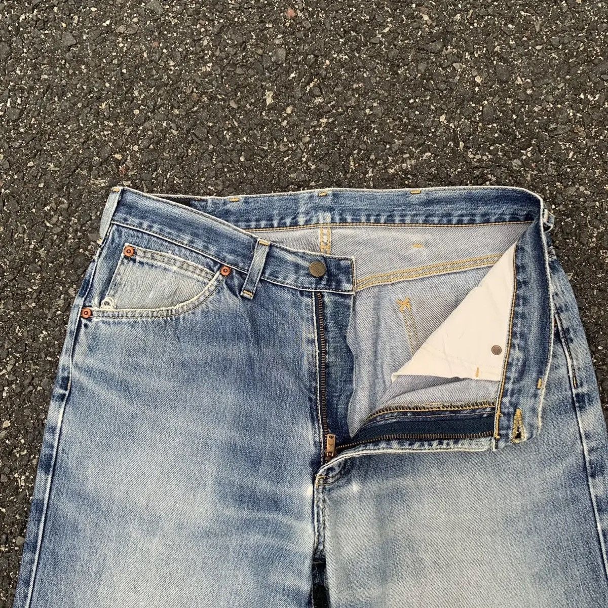 Lee Vintage Lee Riders Jeans BlueWash Distressed Denim Pants W32 Size US 32 / EU 48 - 5 Thumbnail