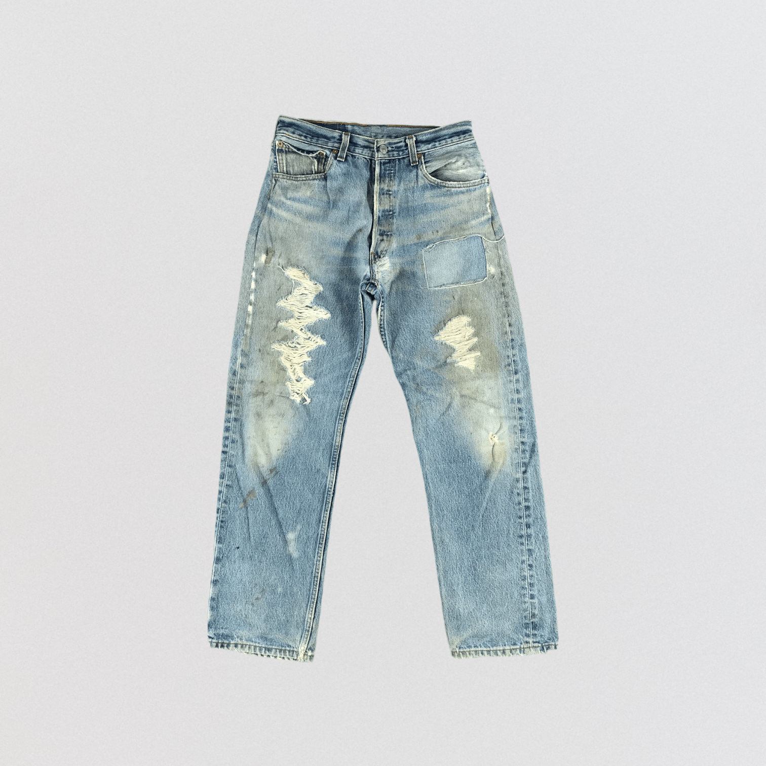 Levi's 90s Vintage Distress Levis 501 Jeans-JM2797 Size 28" / US 6 / IT 42 - 1 Thumbnail