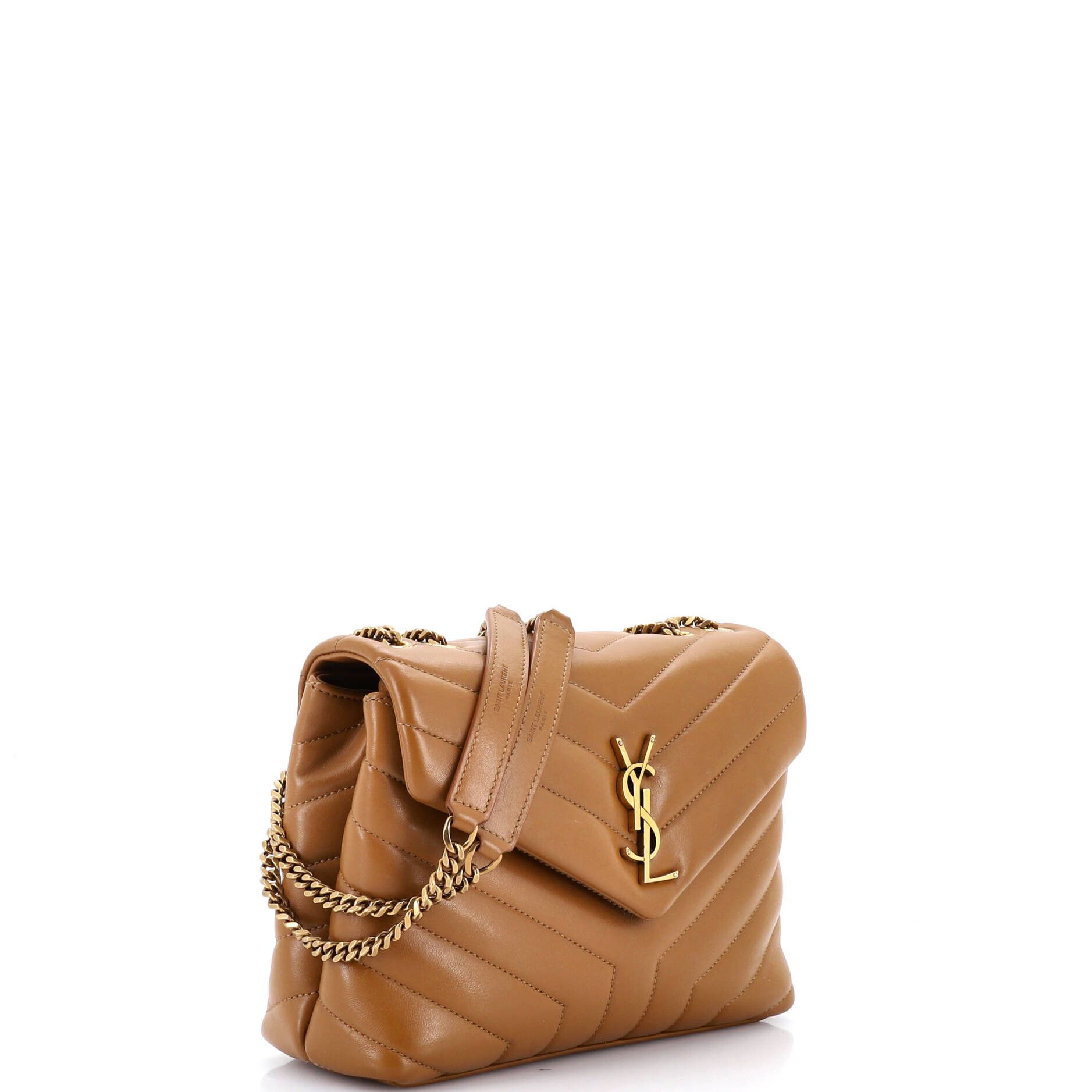 Saint Laurent Paris Loulou shoulder bag matelasse chevron leather small Size ONE SIZE - 1 Thumbnail
