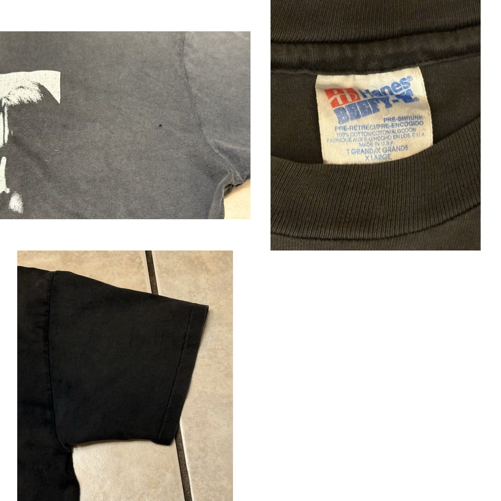 Hanes VINTAGE RARE 90s Damn The Machine Shirt XL Megadeth Metallica Rage Mustaine Poland Shirt Men Black Crew Neck Short Sleeve Hanes Cotton Size US XL / EU 56 / 4 - 8 Thumbnail