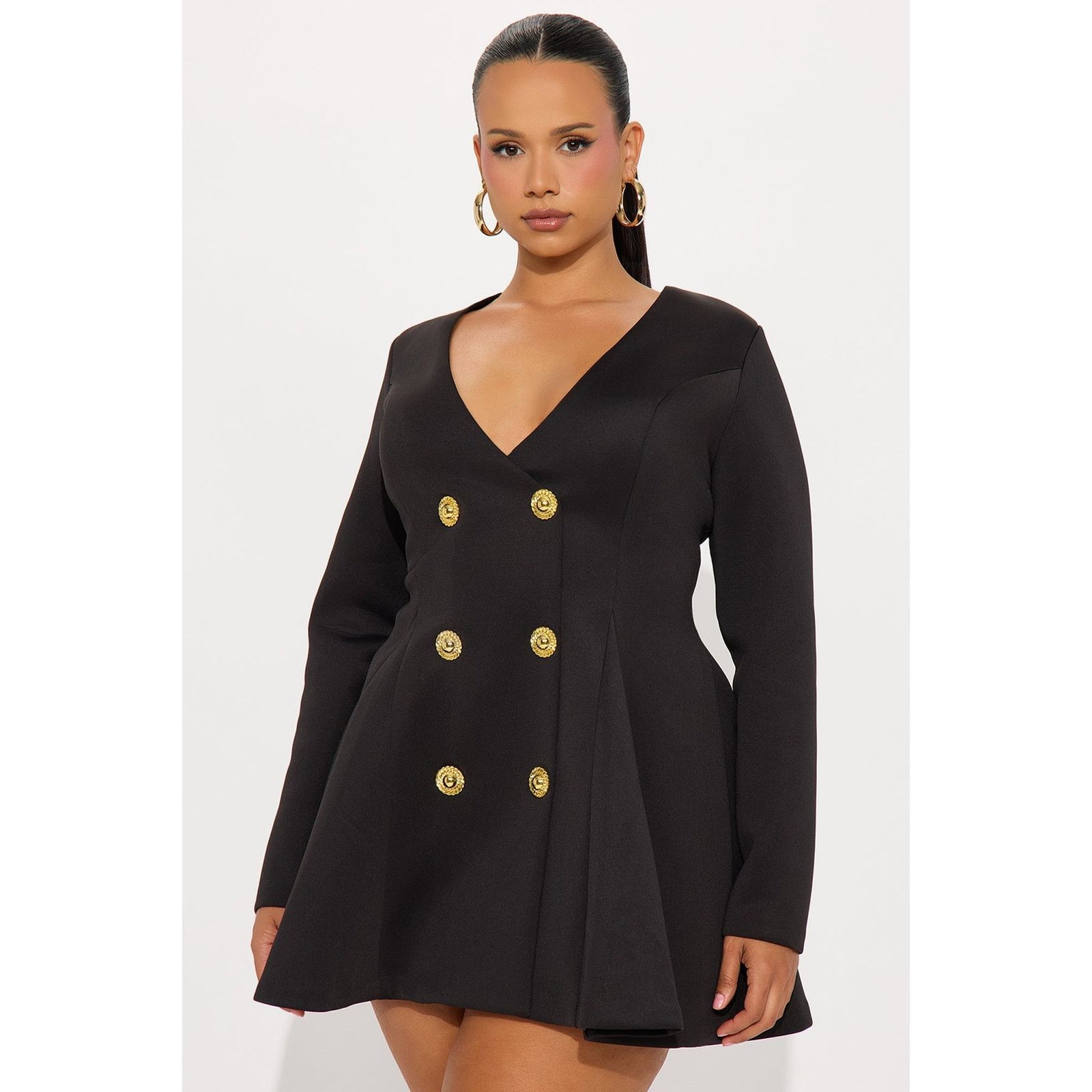 Other Queen Of Everything Long Sleeve Mini Dress - Black - Size M Size M / US 6-8 / IT 42-44 - 4 Thumbnail