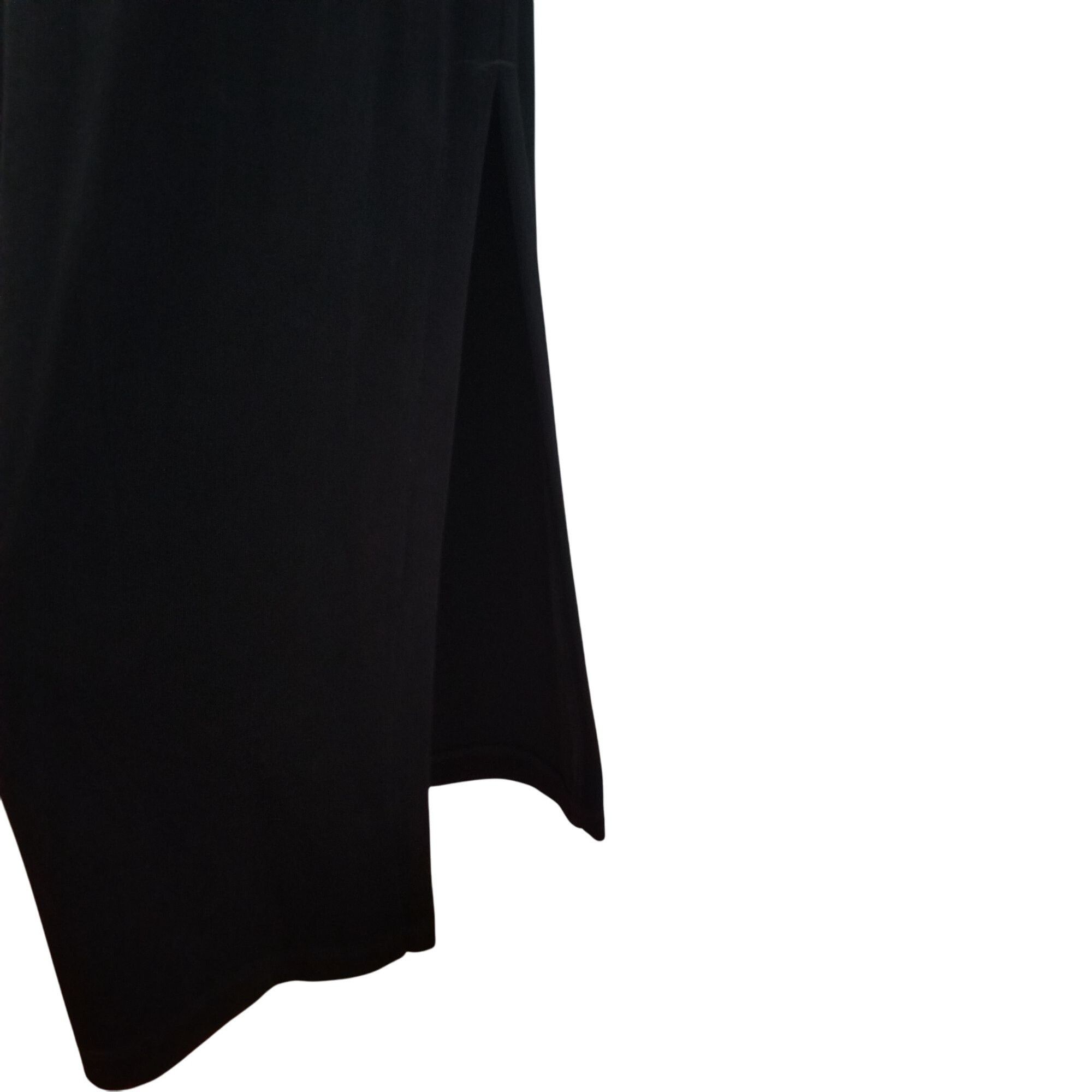 Chicos Chicos Travelers 3 Black Liquid Knit Slinky Skirt Tunic Top Size XL / US 12-14 / IT 48-50 - 7 Thumbnail