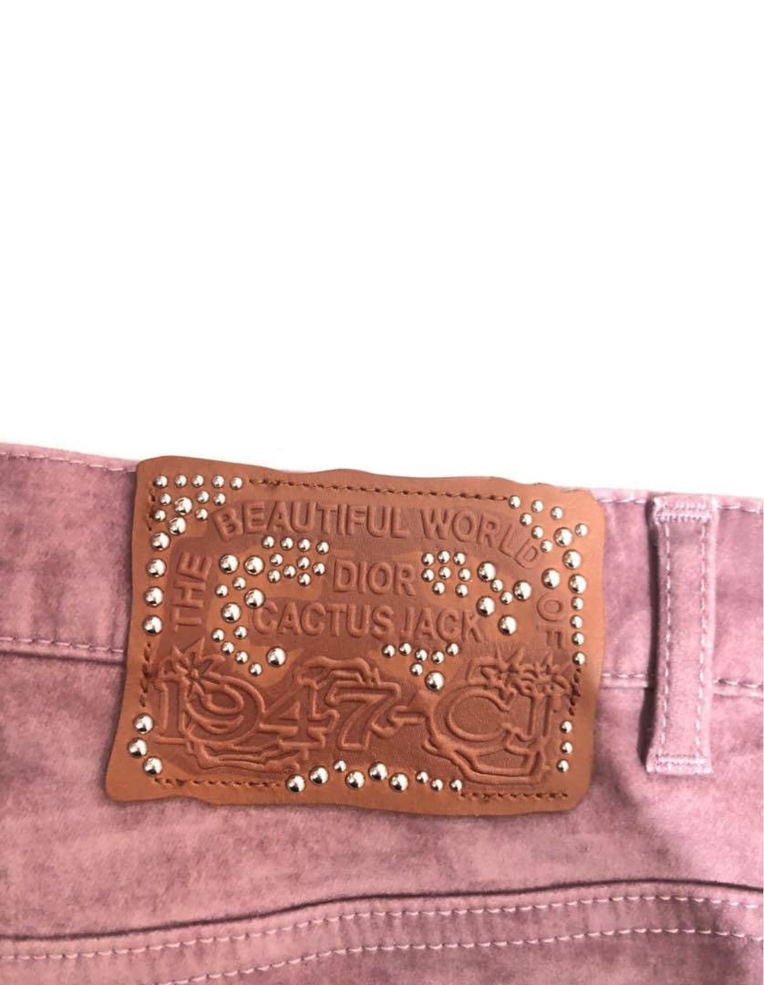 Dior Dior x Cactus Jack rusty pink slim jeans 31 Size US 31 - 4 Thumbnail