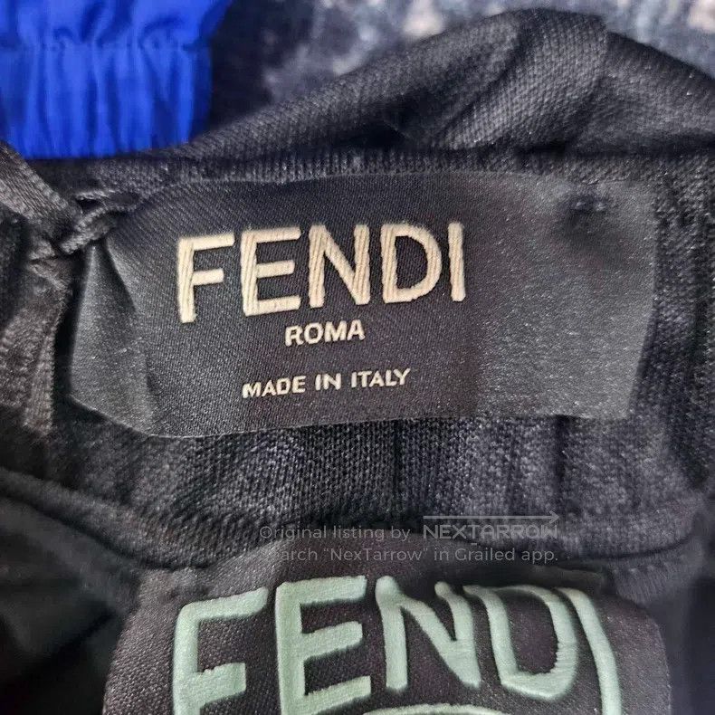 Fendi Fendi size M Solid color letter plain weave trousers Size 24" / US 00 / IT 34 - 4 Thumbnail