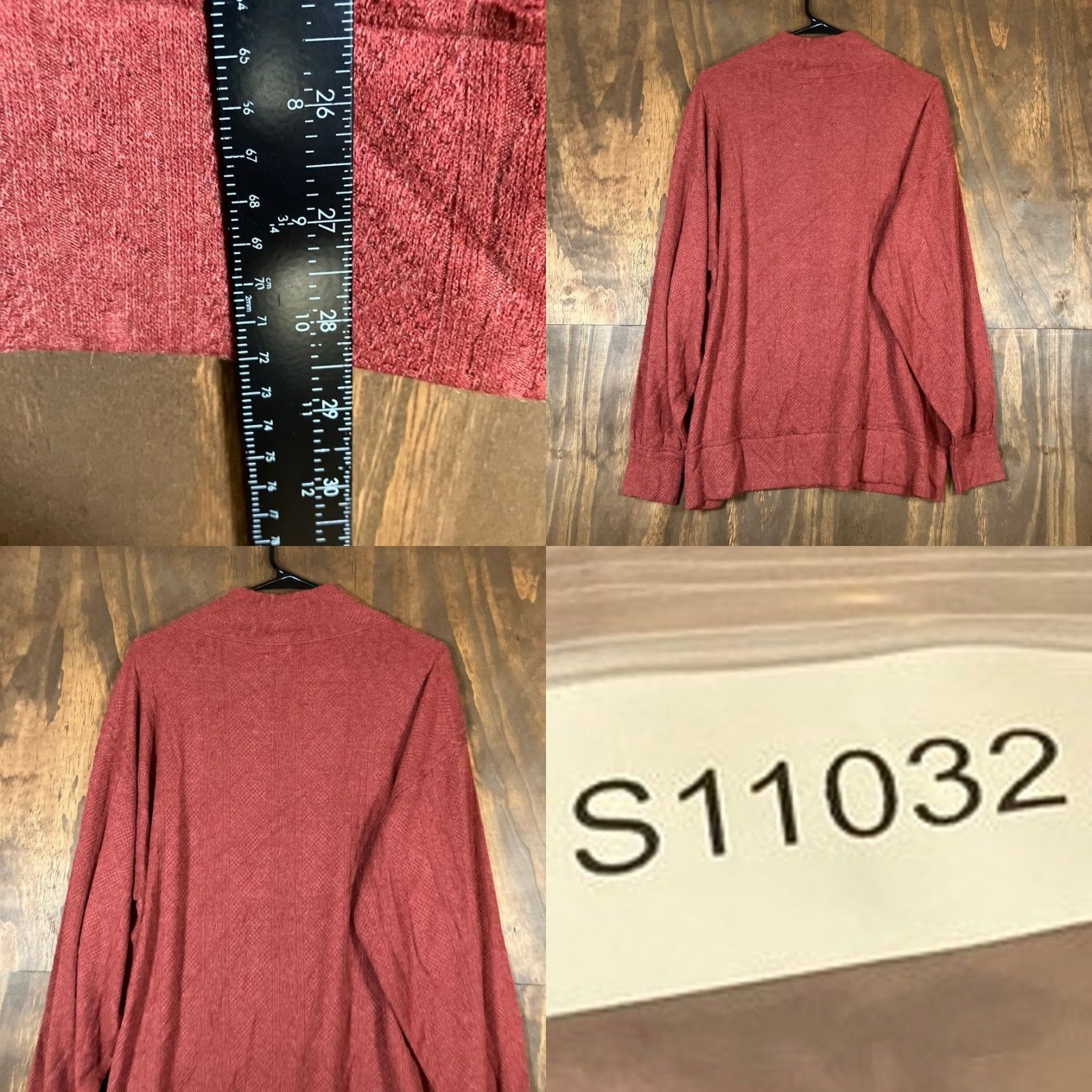 BKE BKE Womens Sweater Rust Red Mock Neck Long Sleeve Knit Medium Adults Womens Size M / US 6-8 / IT 42-44 - 8 Thumbnail