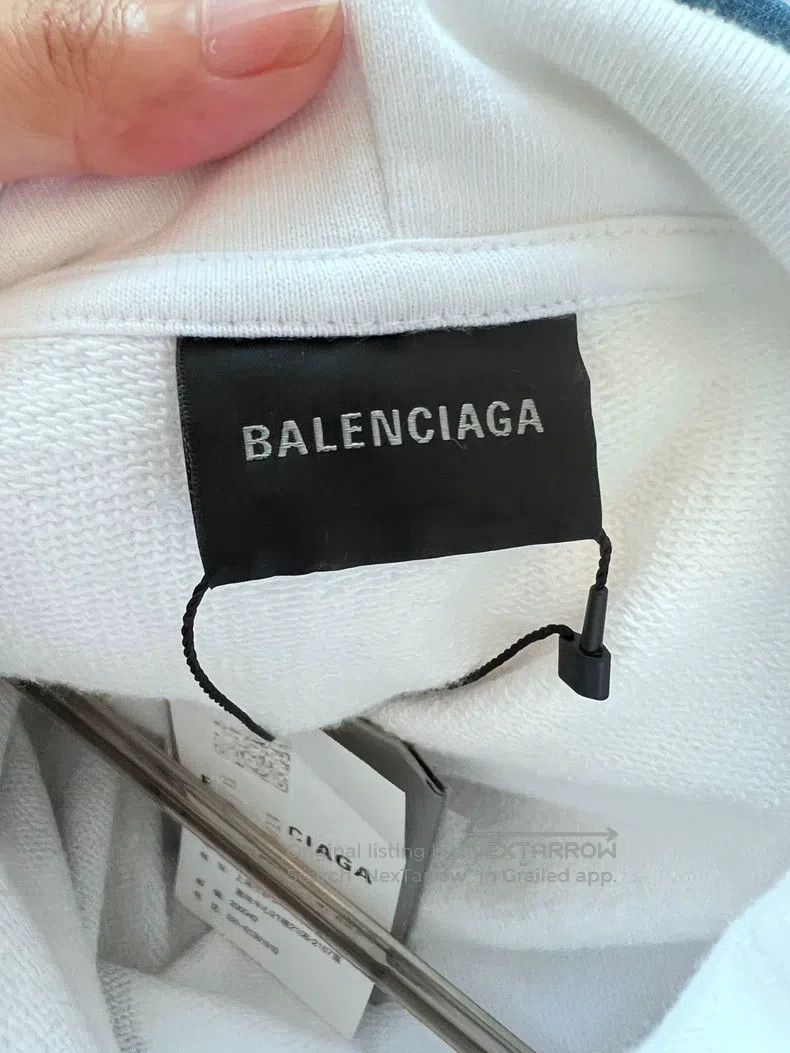 Balenciaga Balenciaga Splattered Graffiti Hoodie White Size US S / EU 44-46 / 1 - 6 Thumbnail