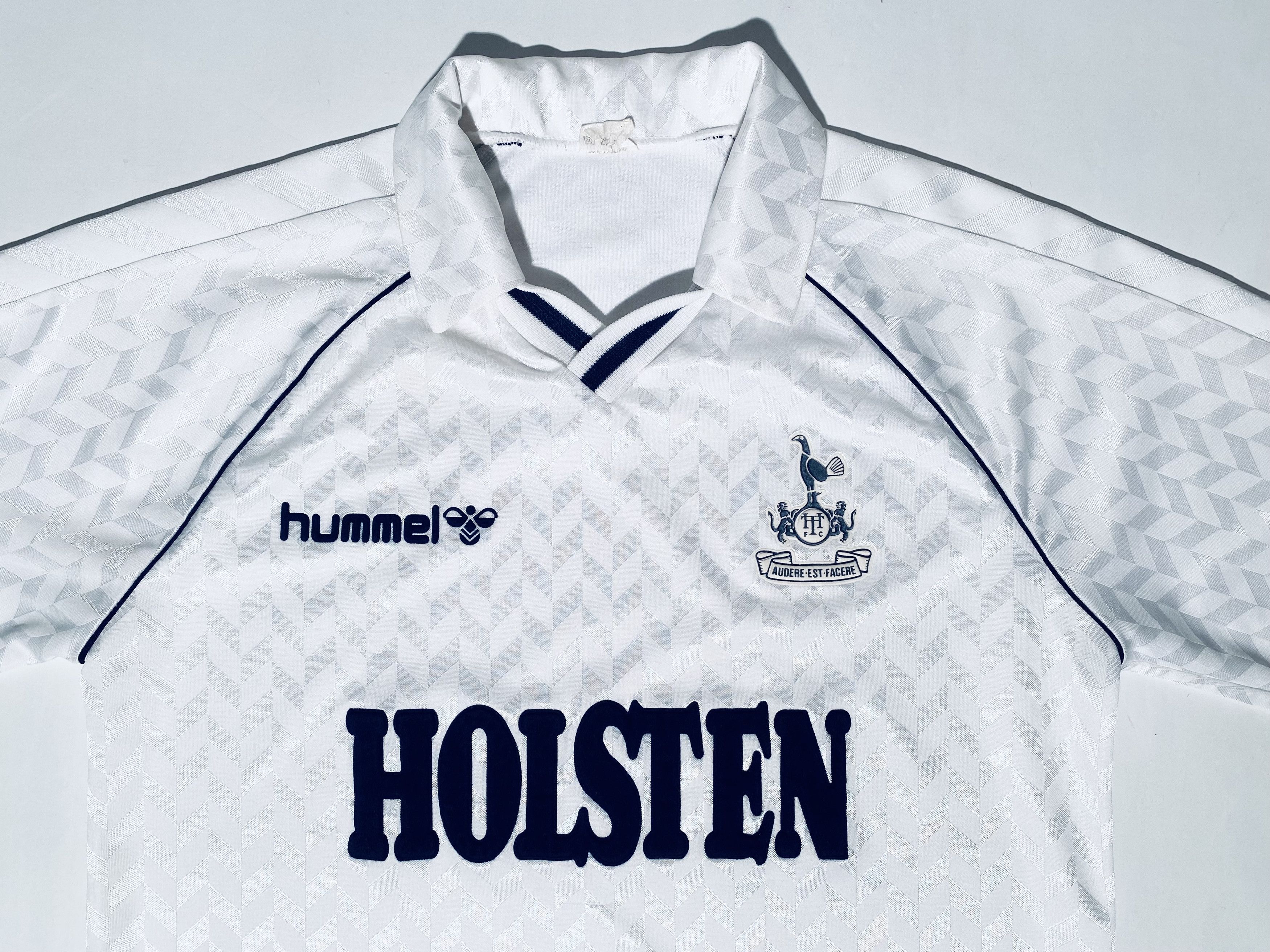 Hummel Tottenham Hotspur Home Football Shirt 1987 - 1989 Spurs Size US M / EU 48-50 / 2 - 4 Thumbnail