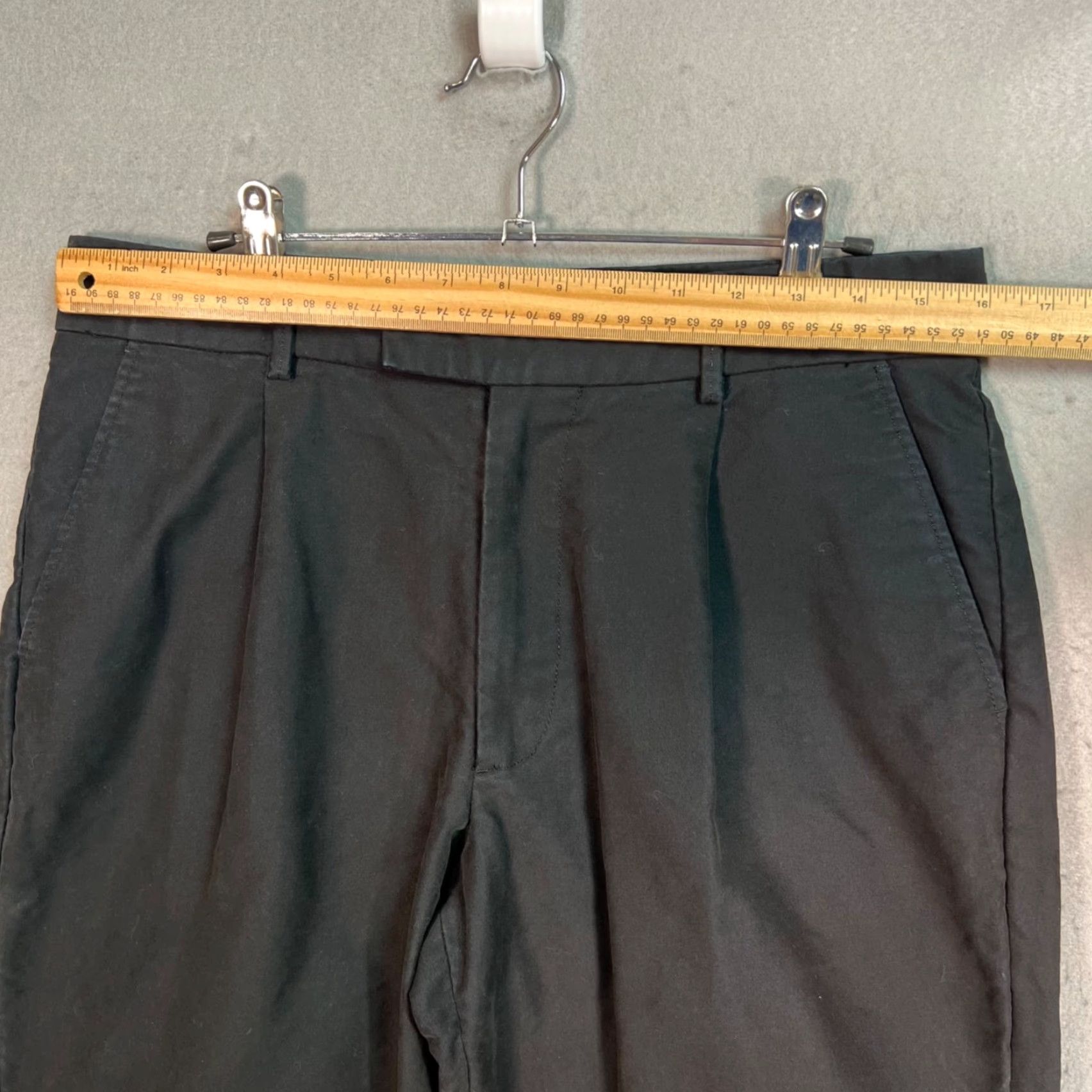 Vintage Saturdays New York City Mens 32 Black Cotton Slim Fit Chino Pants Size US 32 / EU 48 - 6 Thumbnail