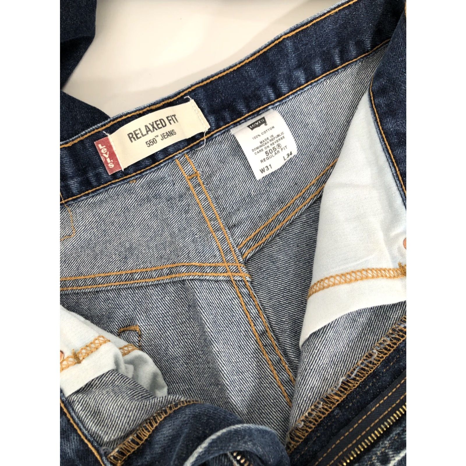 Levi's LEVI'S 505 / RELAXED FIT Jeans - Levi's 505 Men's 31x34 Denim Blue, Size 31, Regular, Inseam 34, Jeans, Blue, Denim, 505, Relaxed, Men Size US 31 - 8 Thumbnail