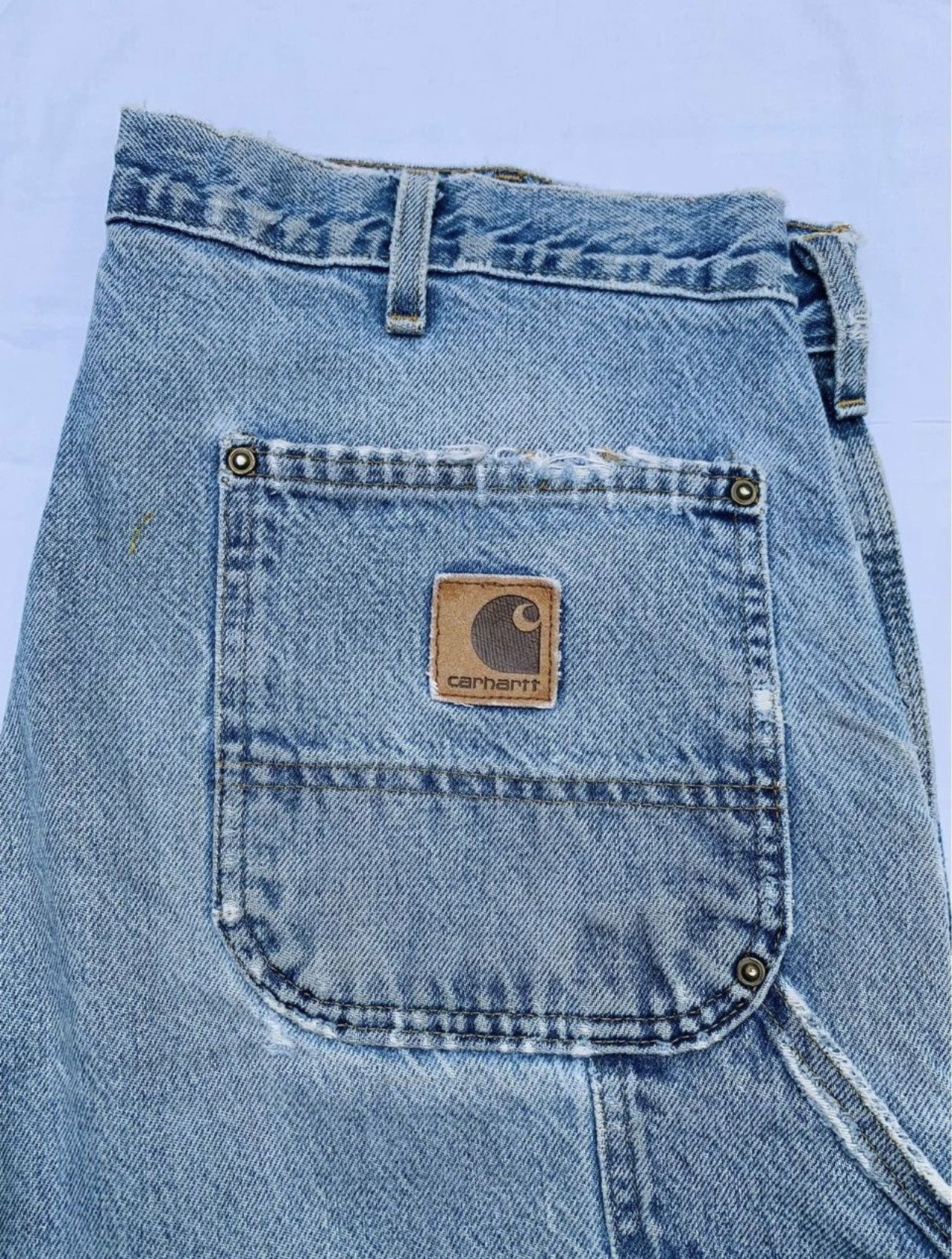 Carhartt VINTAGE !! ! carhartt double knees Size 36x30. Size US 36 / EU 52 - 3 Thumbnail