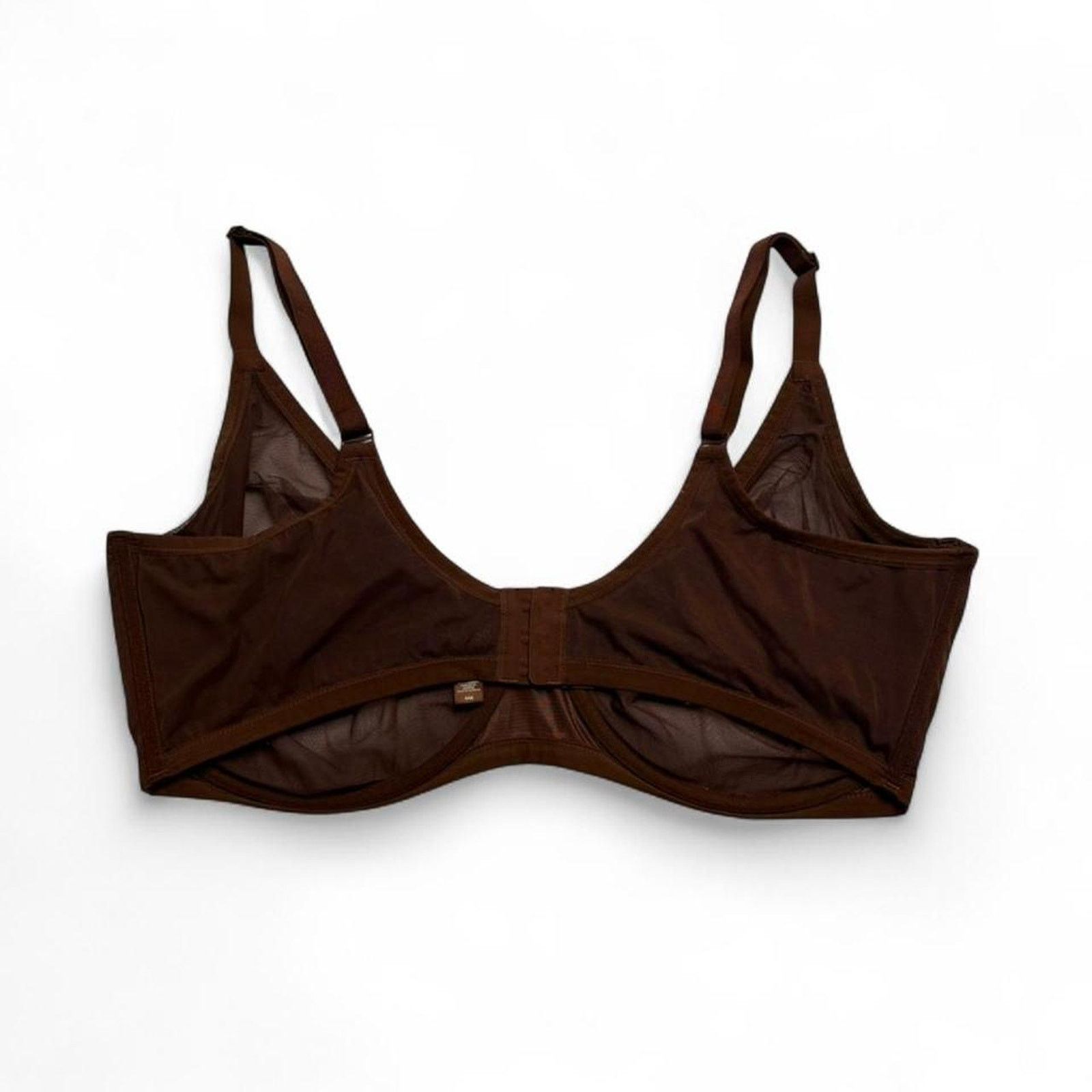 SKIMS Skims Kim K Ultra Fine Mesh Scoop Unlined Under wire brown Size ONE SIZE - 2 Thumbnail