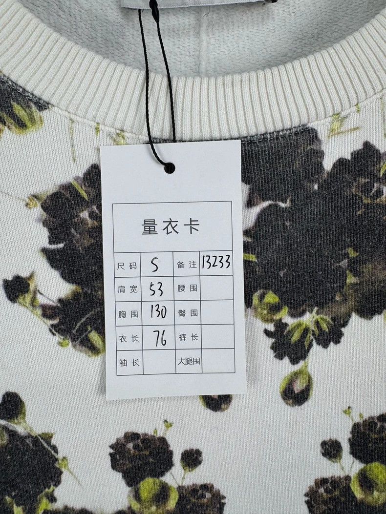 Givenchy Givenchy White Floral Long Sleeve Sweatshirt Size US S / EU 44-46 / 1 - 5 Thumbnail
