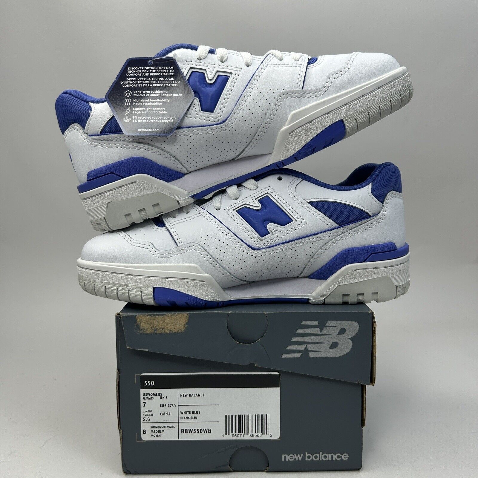 New Balance New Balance 550 WMNS Sneakers “Aura Purple” 2023 Size US 7 / IT 37 - 3 Thumbnail
