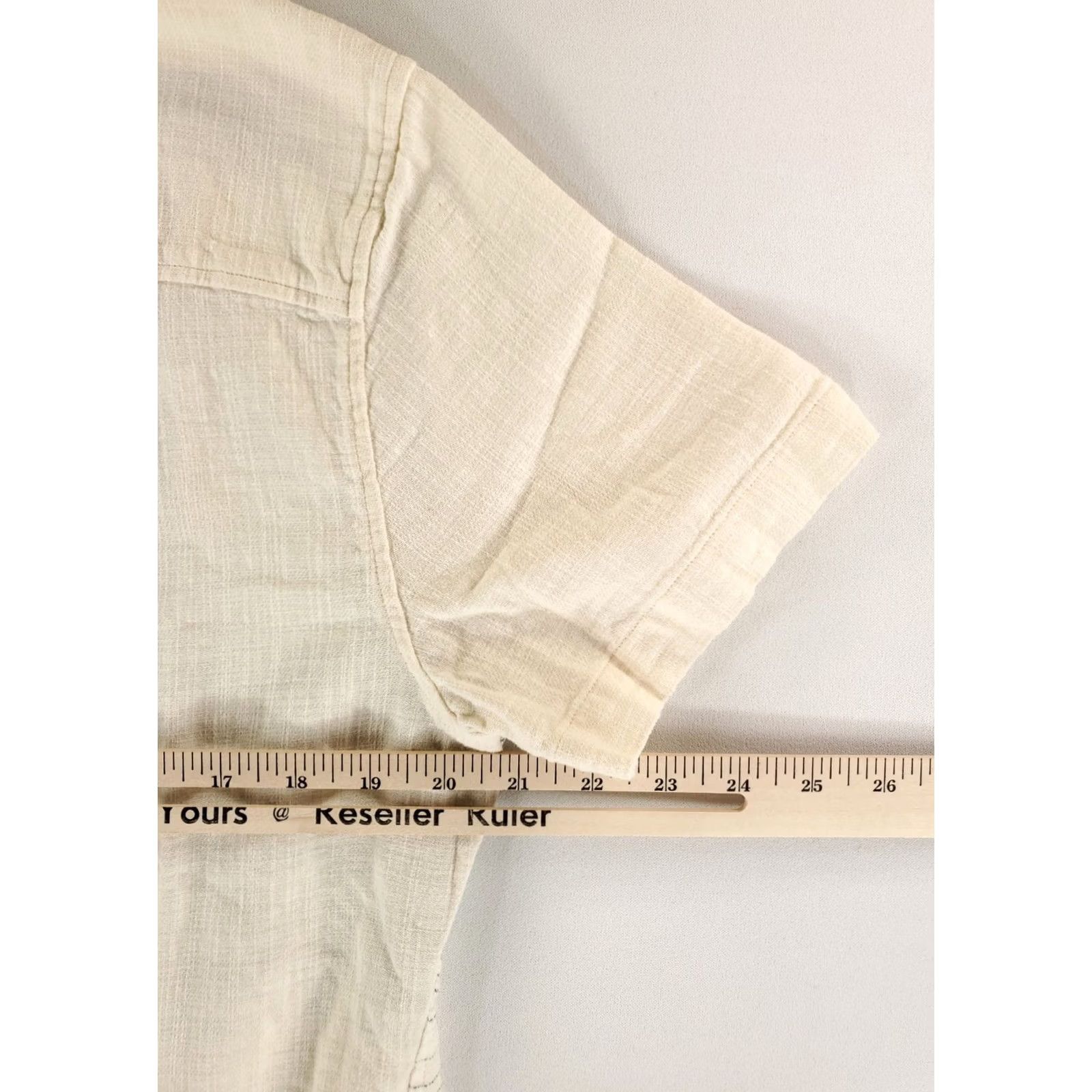 Marine Layer Marine Layer Shirt Button Up Lightweight Cotton Cream White Mens M White Cotton Button Up Shirt Mens M Size US M / EU 48-50 / 2 - 4 Thumbnail