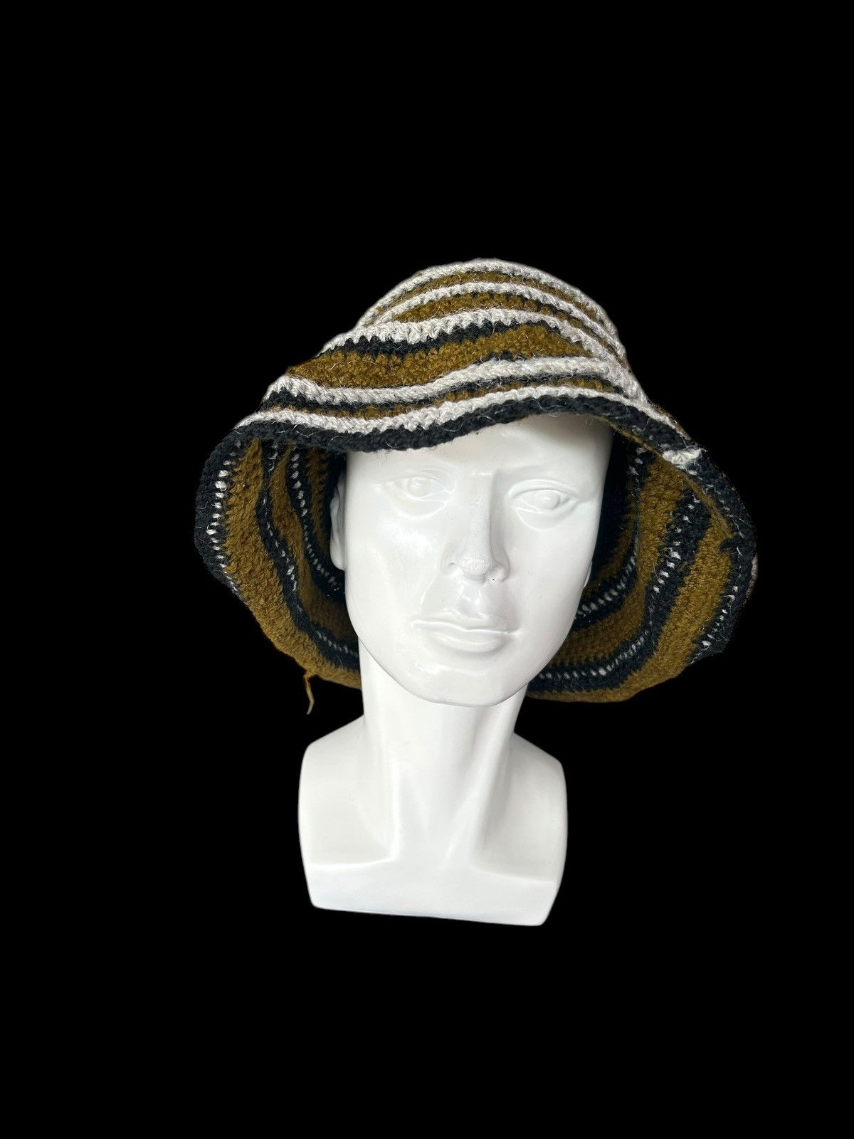 Japanese Brand × Kapital × Vintage Chubabu Crochet knitt Rare big Bucket Hats Rare ☠️☠️ Size ONE SIZE - 4 Thumbnail