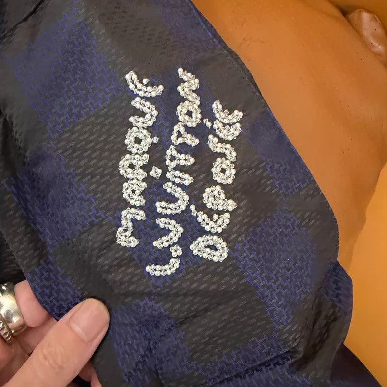 Louis Vuitton Louis Vuitton Blue checkerboard pearl embroidered slogan j Size US S / EU 44-46 / 1 - 5 Thumbnail