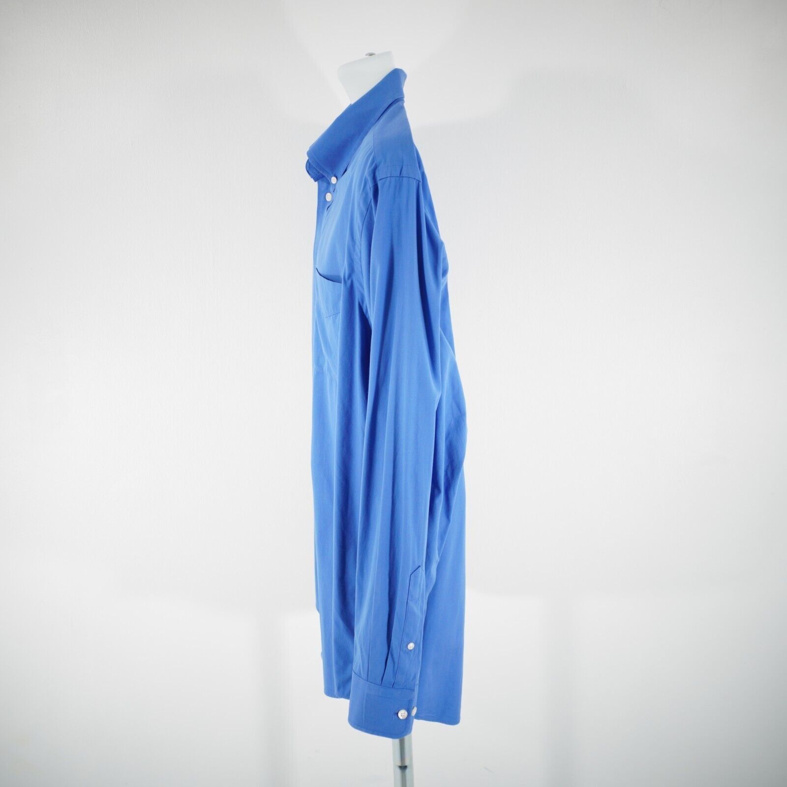 Paul Fredrick Paul Fredrick Blue Finest Two Ply Cotton Pinpoint Pocket But Size US L / EU 52-54 / 3 - 5 Thumbnail